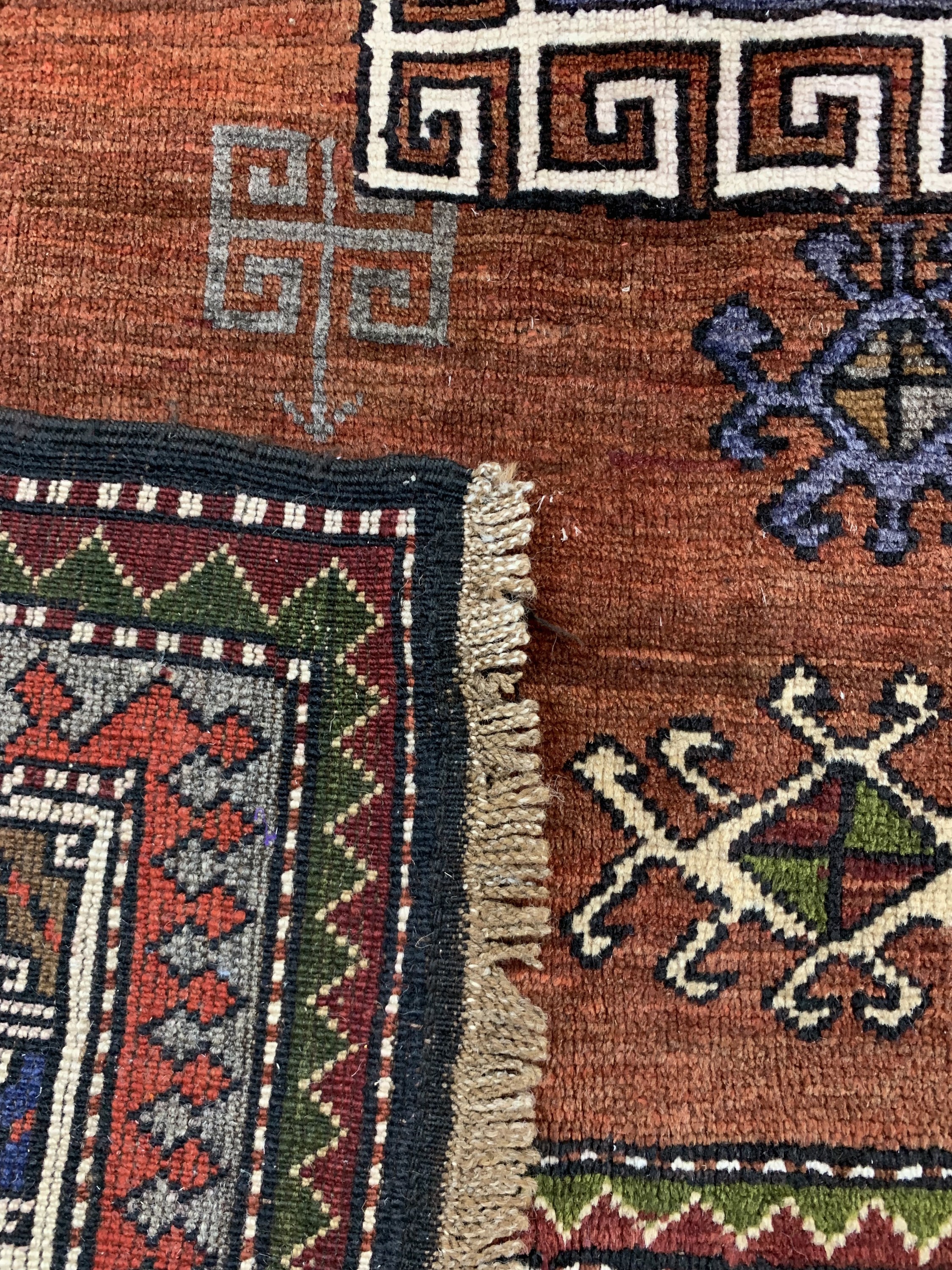 Detail f: Kars-Kazak, Türkei, Mitte 20.Jhd, Wolle aufWolle, ca. 285 x 190 cm, EHZ: 2