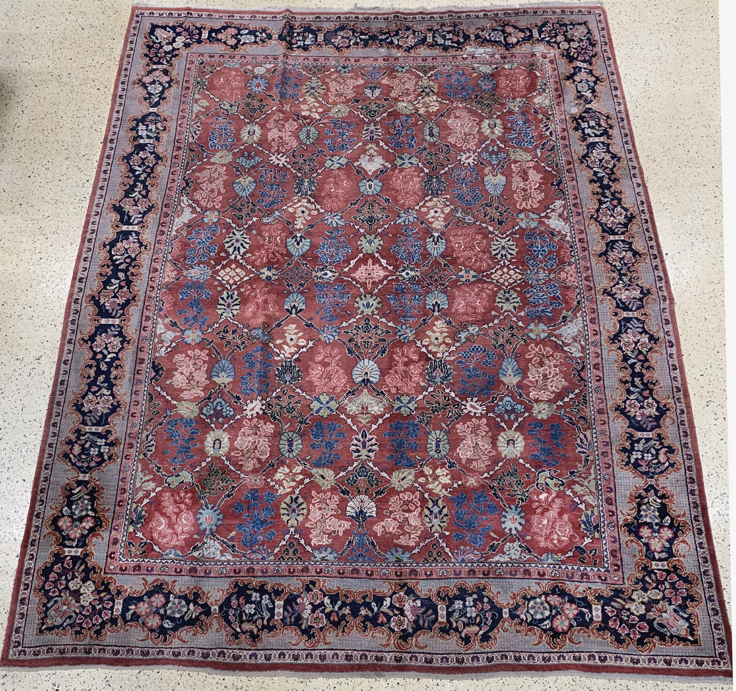 Sarogh-Mahal, Persien, Anfang 20.Jhd, Wolleauf Baumwolle, ca. 420 x 325 cm, EHZ: 2