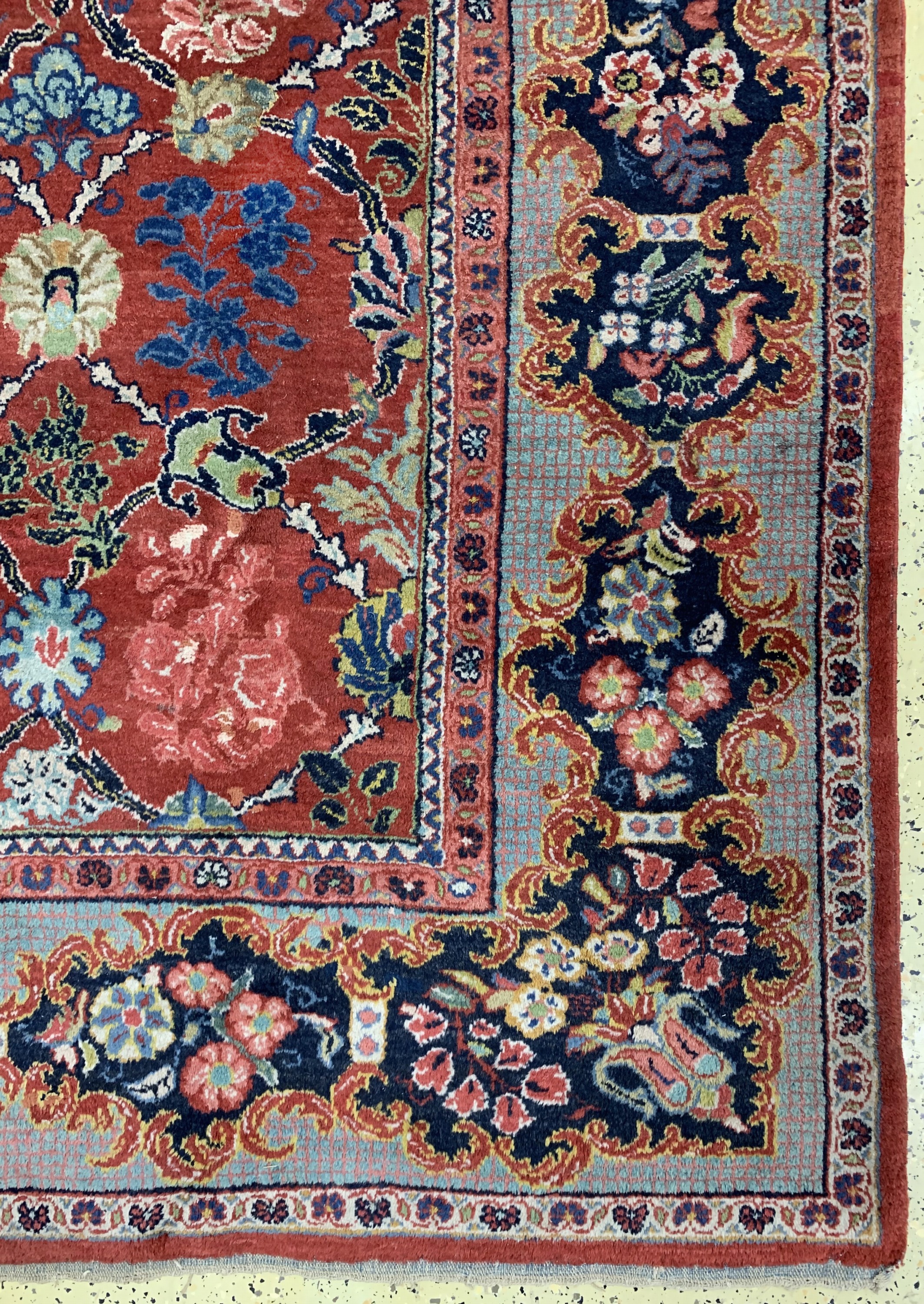 Detail a: Sarogh-Mahal, Persien, Anfang 20.Jhd, Wolleauf Baumwolle, ca. 420 x 325 cm, EHZ: 2