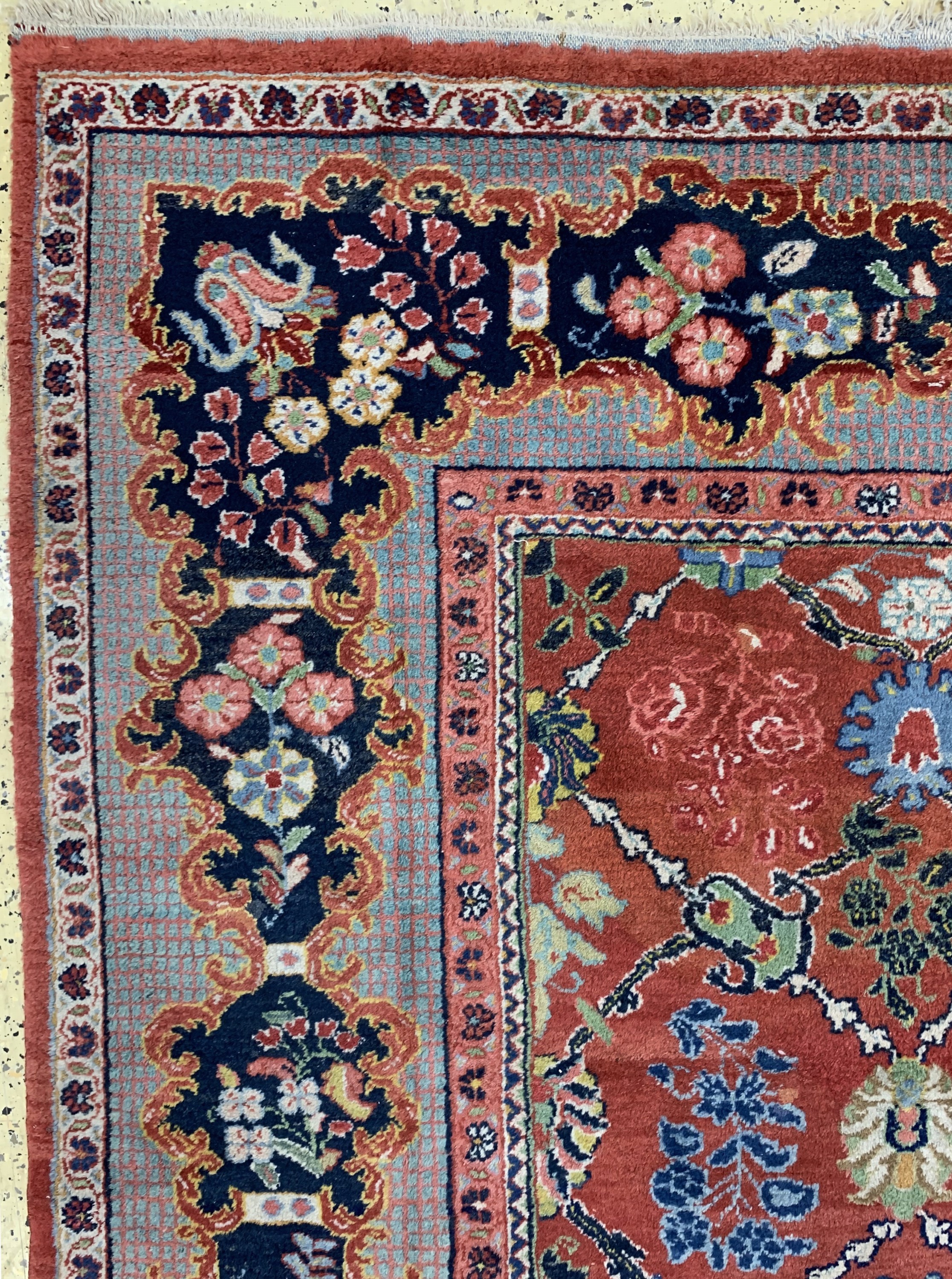 Detail d: Sarogh-Mahal, Persien, Anfang 20.Jhd, Wolleauf Baumwolle, ca. 420 x 325 cm, EHZ: 2