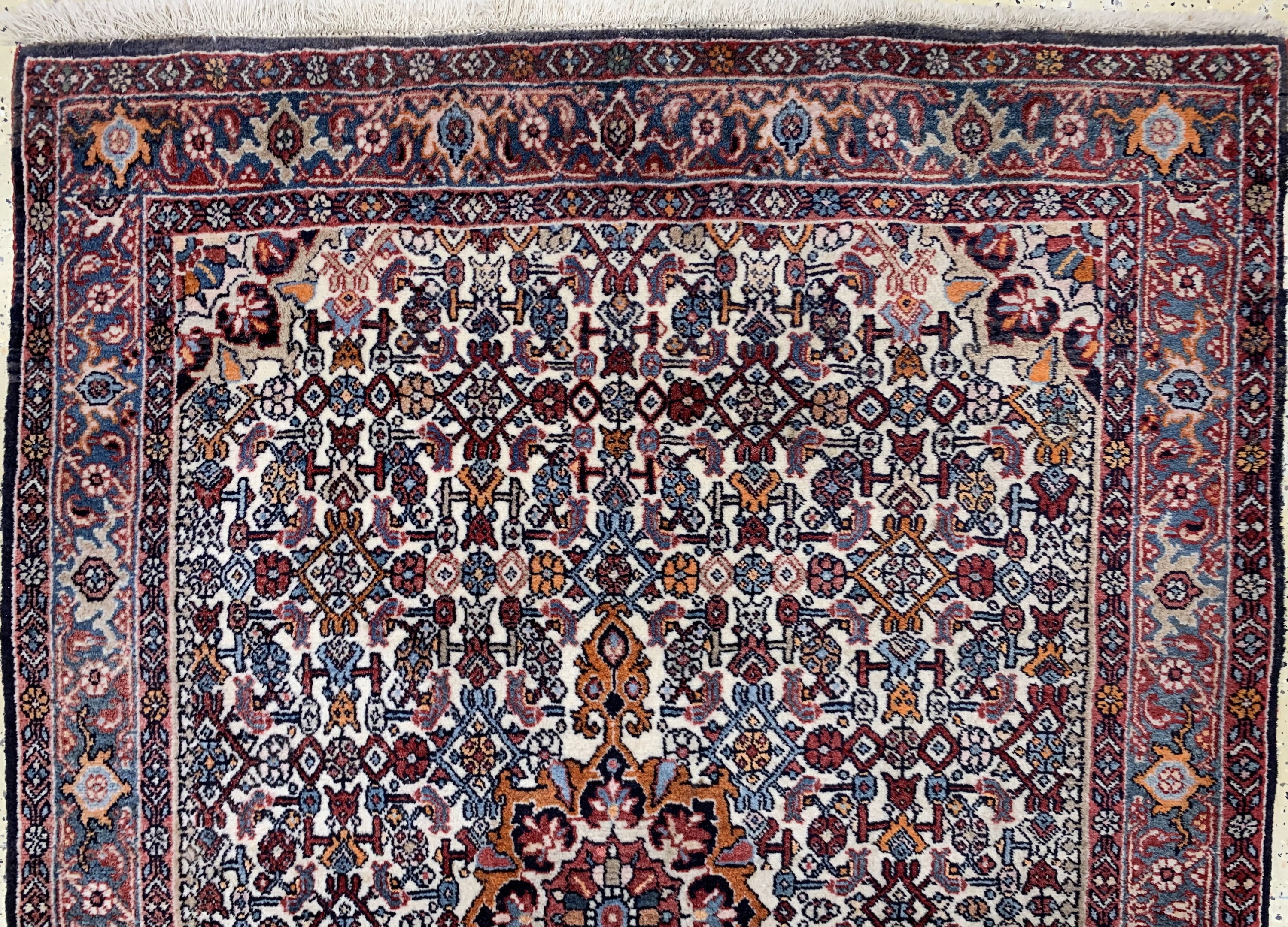 Detail a: Bidjar, Persien, Mitte 20.Jhd, Wolle auf Baumwolle, ca. 160 x 112 cm, EHZ: 2