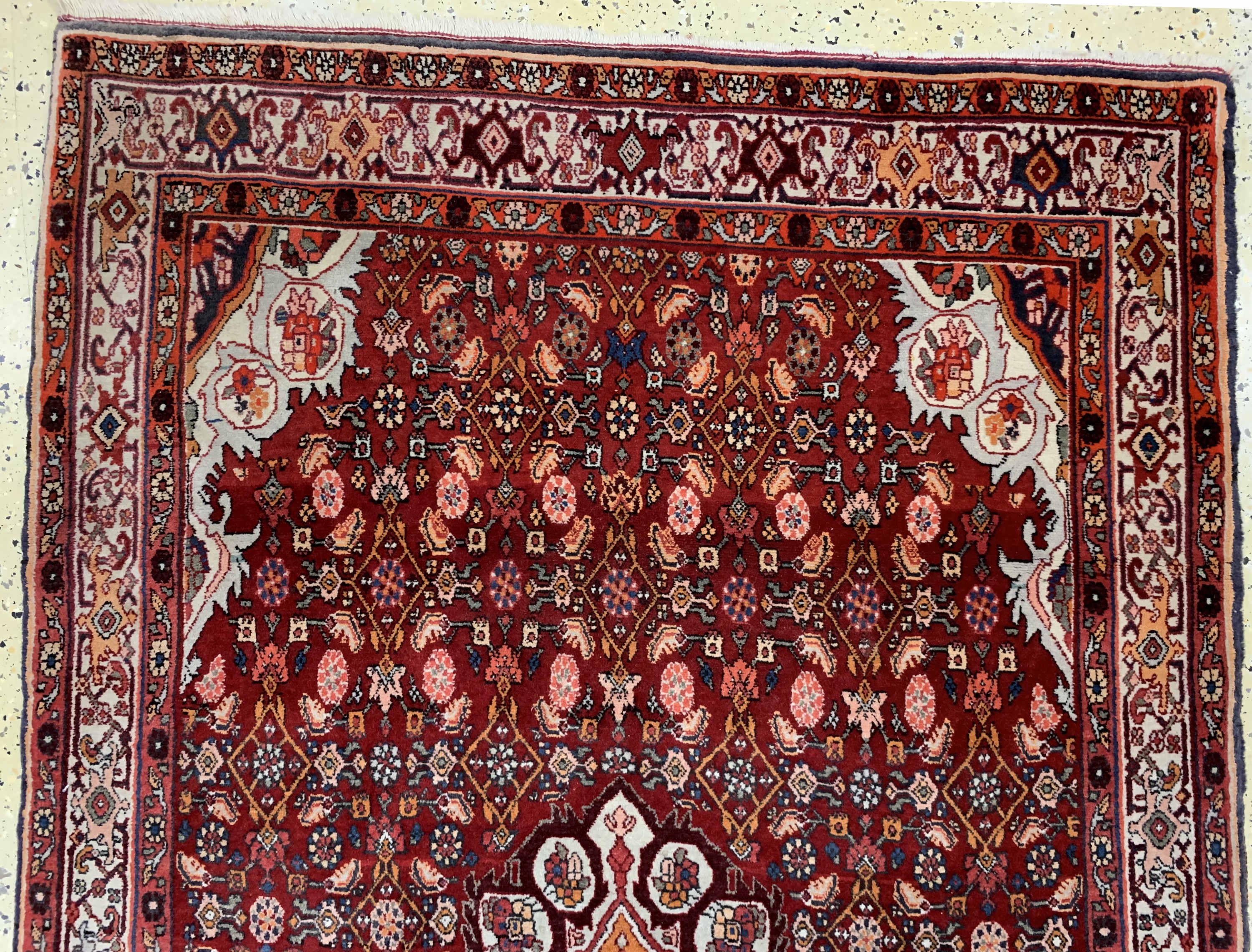 Detail a: Bidjar, Persien, Mitte 20.Jhd, Wolle auf Baumwolle, ca. 180 x 116 cm, EHZ: 2