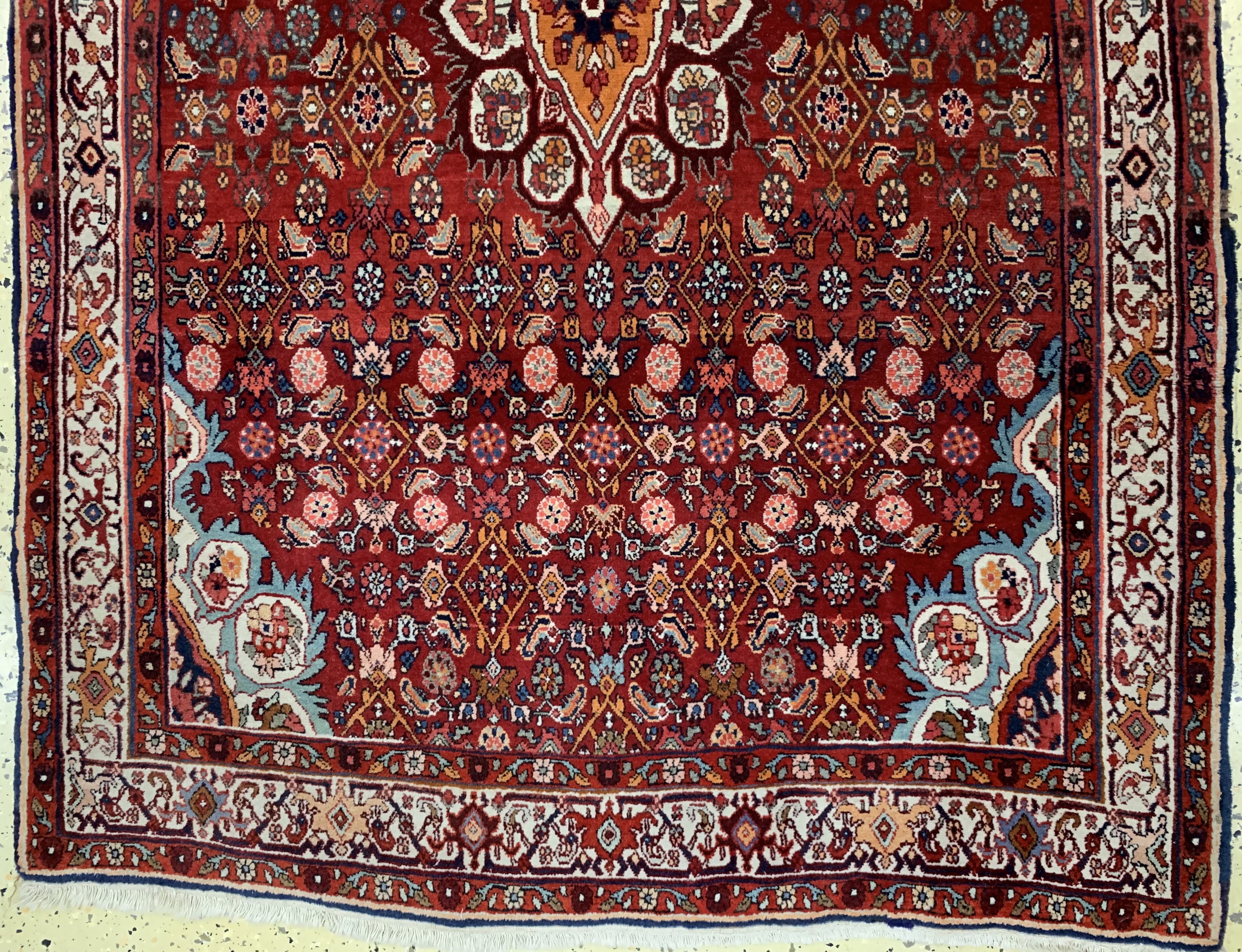 Detail b: Bidjar, Persien, Mitte 20.Jhd, Wolle auf Baumwolle, ca. 180 x 116 cm, EHZ: 2