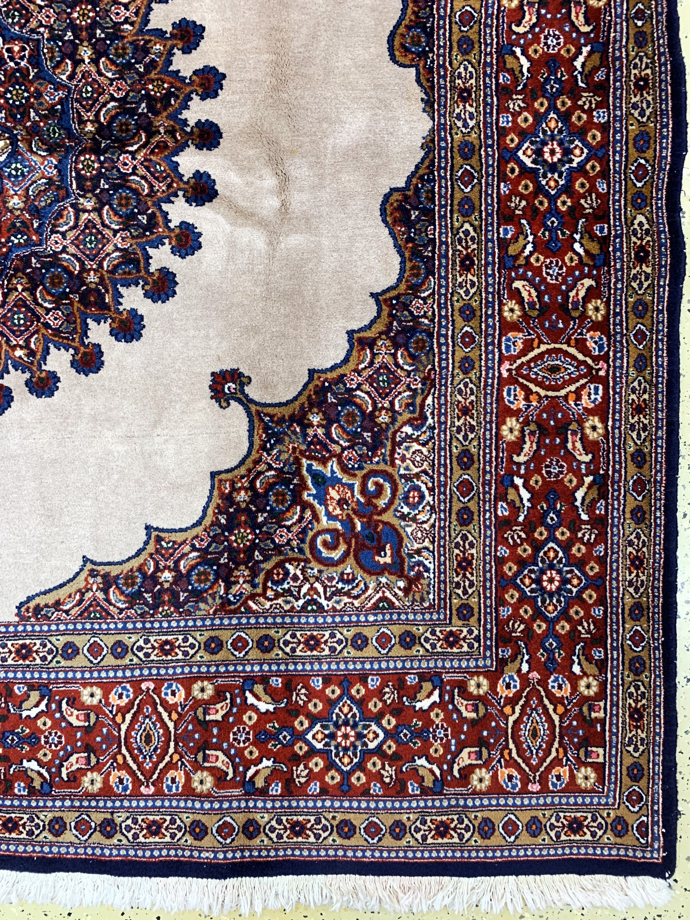 Detail a: Mud, Persien, Ende 20.Jhd, Wolle auf Baumwolle, ca. 200 x 205 cm, EHZ: 2