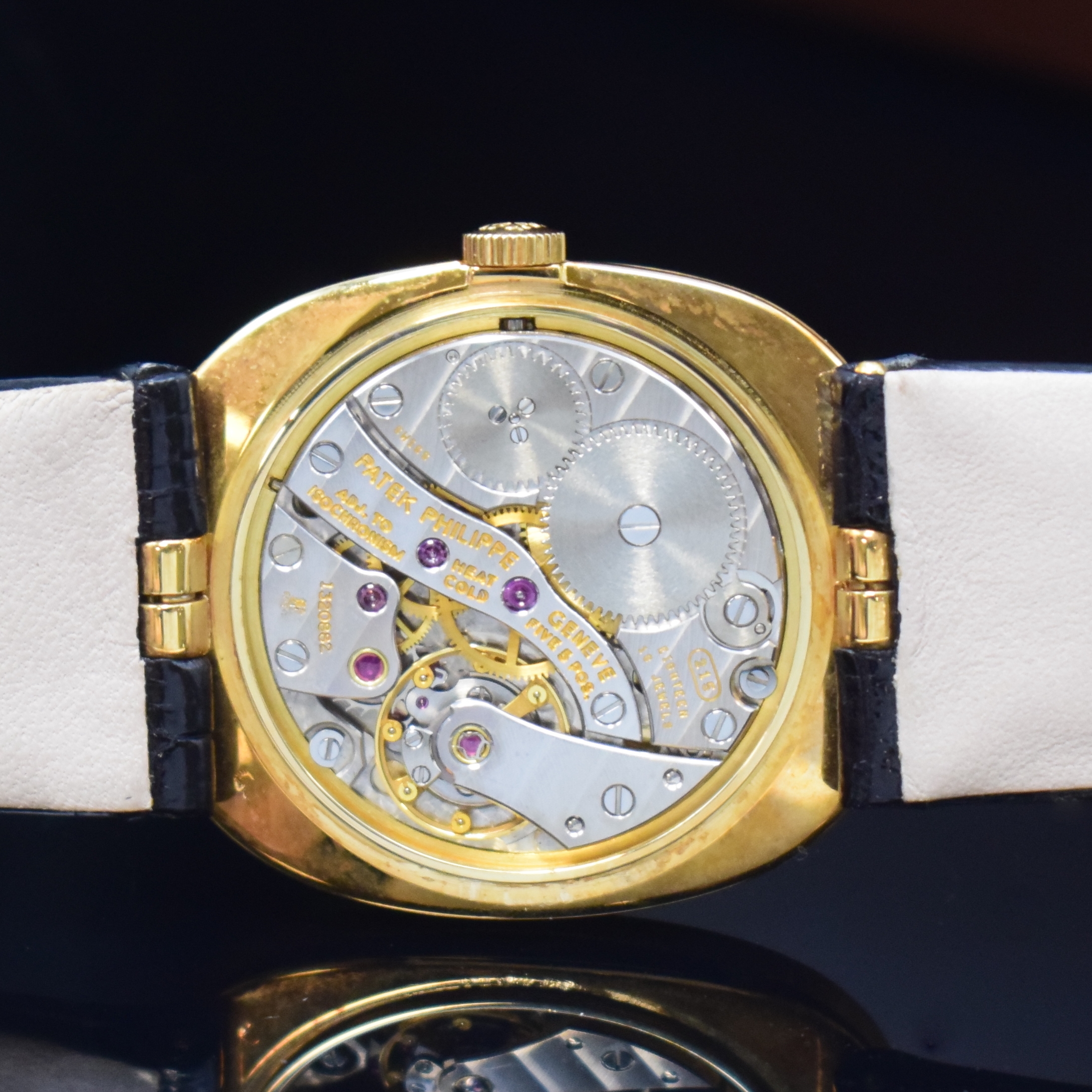 Detail f: PATEK PHILIPPE Herrenarmbanduhr Modellserie Ellipse dOr Referenz 3748, Handaufzug, Schweiz um 1978, GG 750/000 inkl. neuwertigem orig. ...