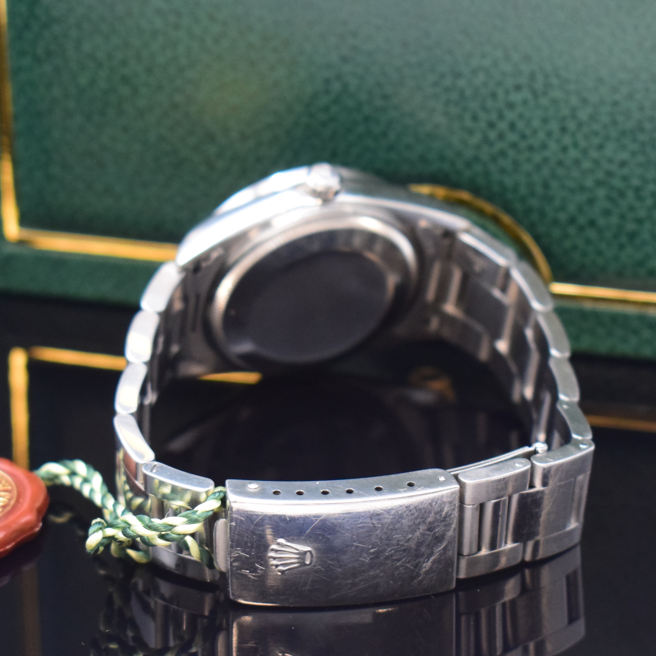 Detail b: ROLEX Herrenarmbanduhr Oyster Perpetual Air-King Precision Referenz 14010, Automatik, Schweiz um 2000, P-Serie, Edelstahlgeh. inkl. Oysterband m. ...