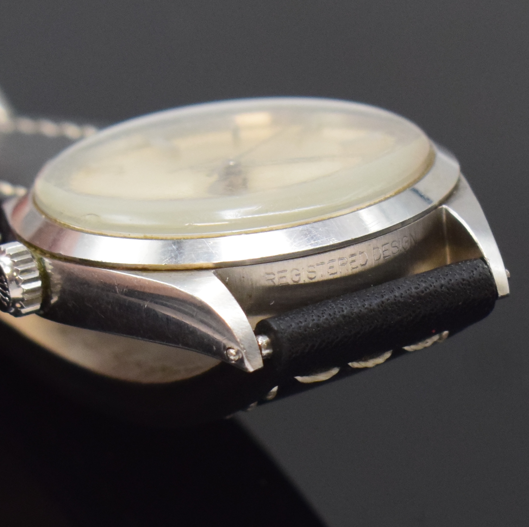 Detail d: ROLEX Herrenarmbanduhr Oyster Perpetual Air- King Precision Referenz 5500/1002, Schweiz um 1969, Automatik, Edelstahlgeh., Boden u. Krone verschr., ...