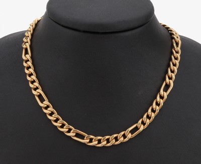 Image 18 kt gold necklace , YG 750/000, l. approx.91 cm, folding clasp, approx. 47.0 g