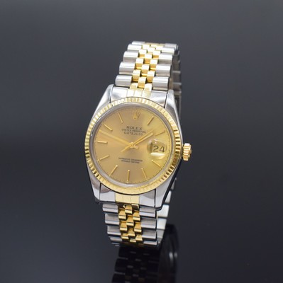 Image ROLEX Oyster Perpetual Datejust in steel/gold reference 16013, Switzerland around 1978, ...