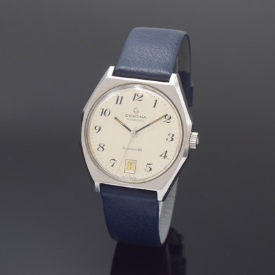 Image CERTINA Argonaut 285 Herrenarmbanduhr in Stahl, Schweiz um 1970, Automatik, Boden ...