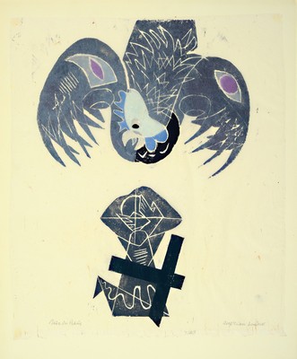 Image Rolf Müller-Landau, 1903-1956, Monotypie, Reue des Petrus, handsign. und betitelt, ...