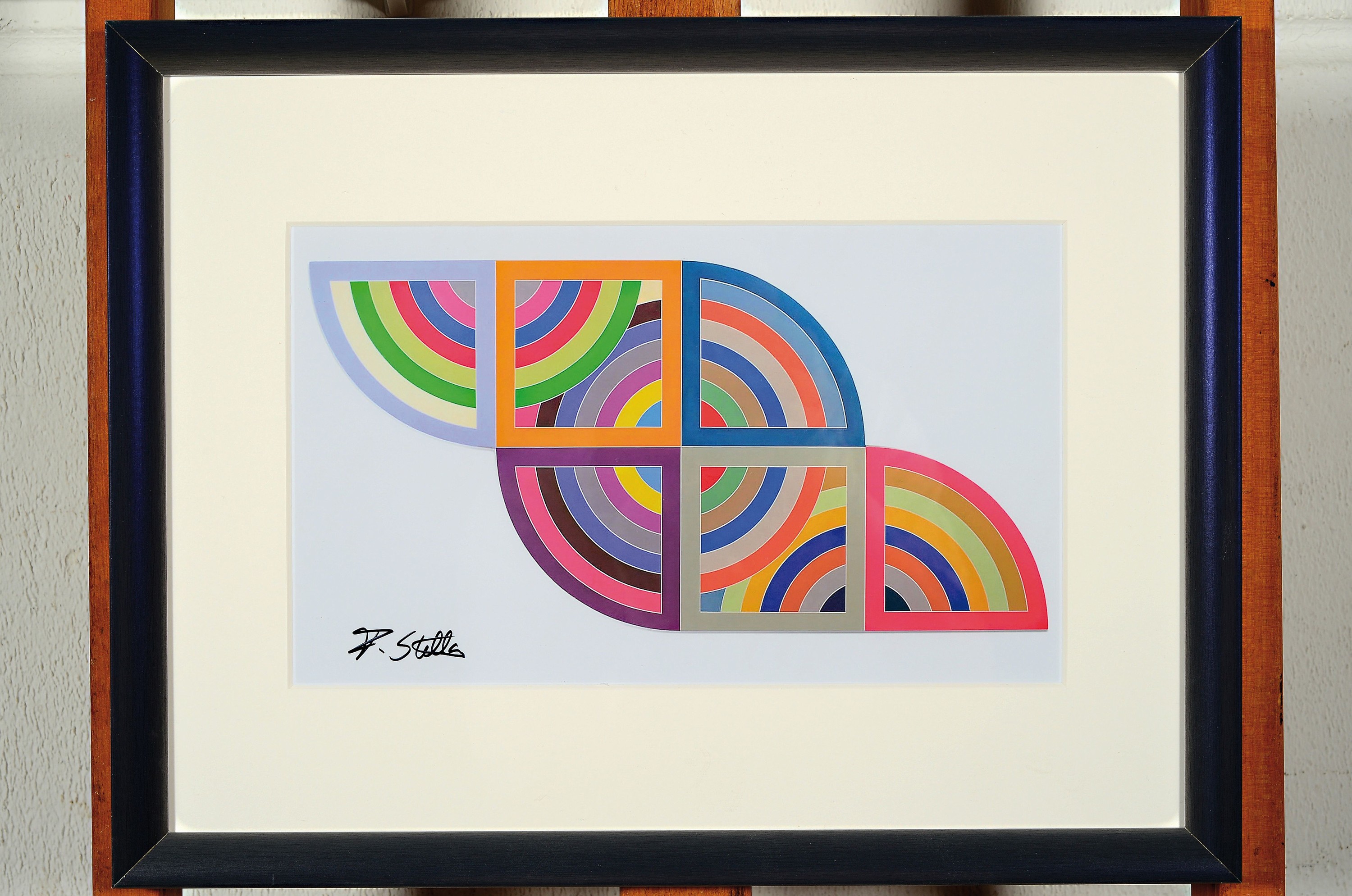 Detail k: Frank Stella, 1936-2024, "Harran II", Digitaldruck auf Fotopapier, handsign., unter Plexiglas gerahmt, gesamt ca. 33x43 cm