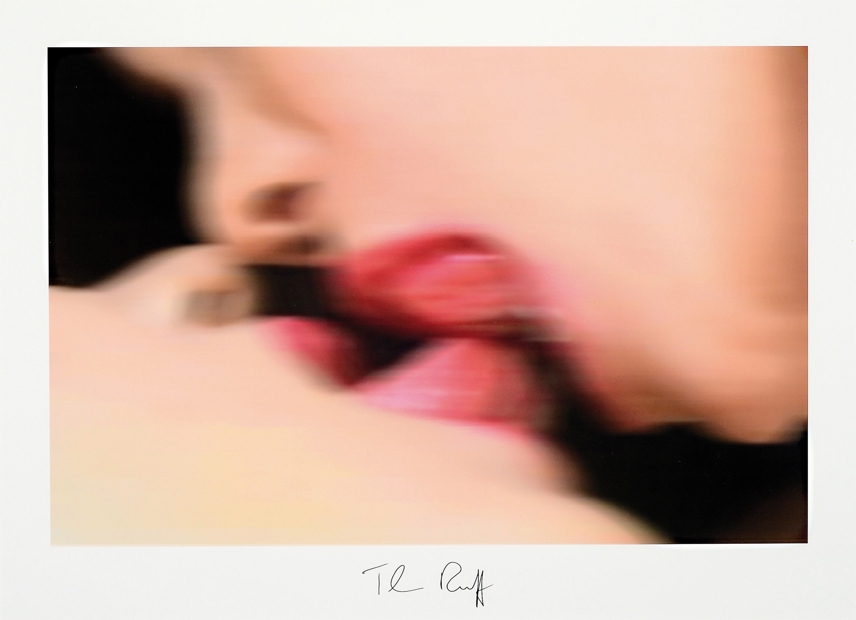 Thomas Ruff, geb. 1958, "Nudes", Offset- Lithografie, handsign., unter Plexiglas gerahmt, gesamt ca. 47x62 cm