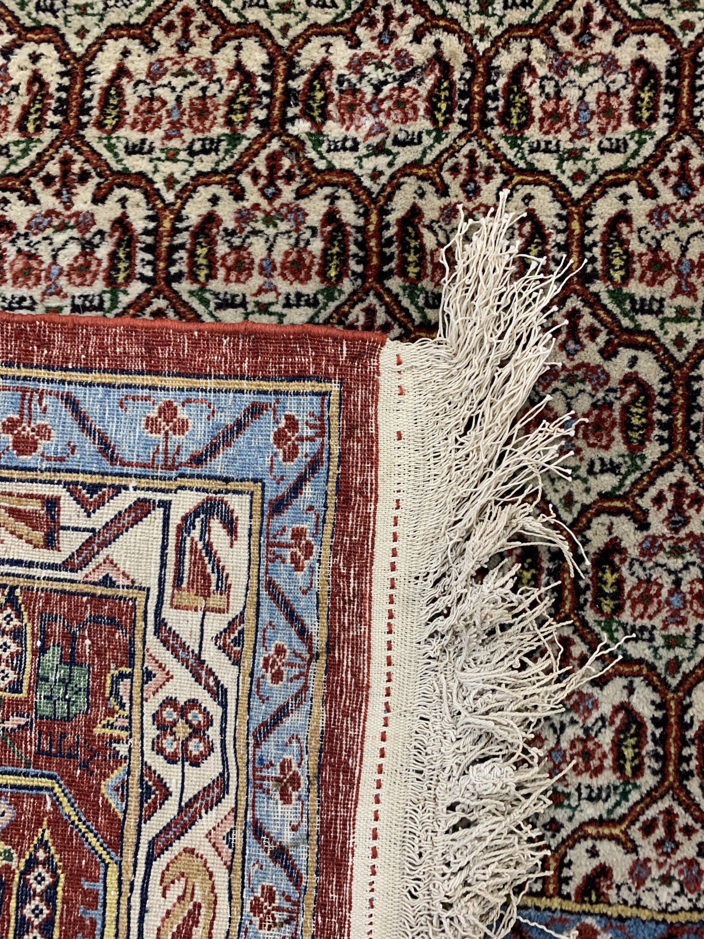 Detail g: Ghom Kork, Persien, Mitte 20.Jhd, Korkwolleauf Baumwolle, ca. 395 x 311 cm, EHZ: 4