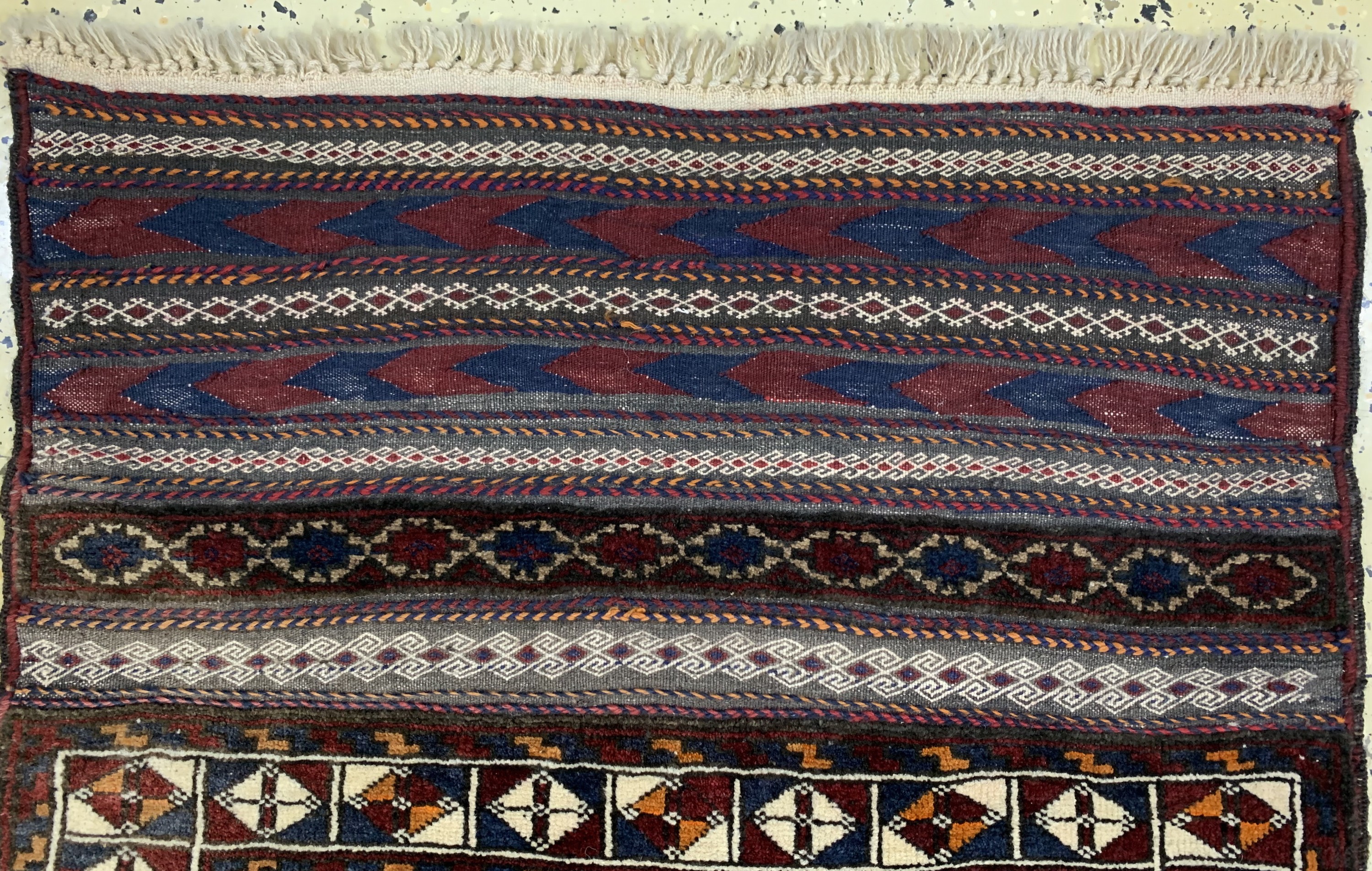 Detail b: Belutsch alt, Afghanistan, Anfang 20.Jhd, Wolle auf Wolle, ca. 152 x 84 cm, EHZ: 2