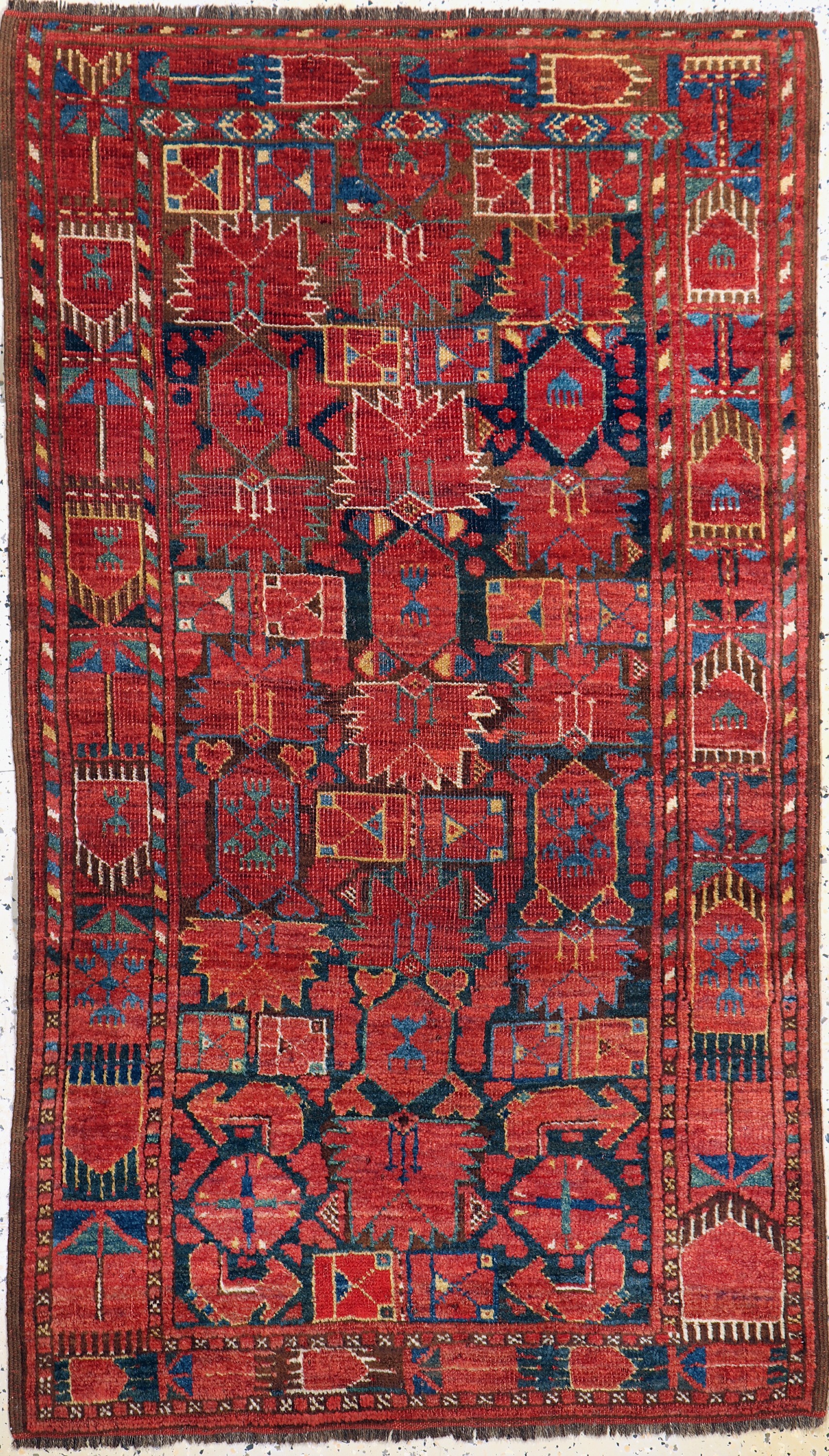 Antiker Beschir, Turkmenistan, 19.Jhd, Wolle auf Wolle, ca. 157 x 90 cm, EHZ: 3
