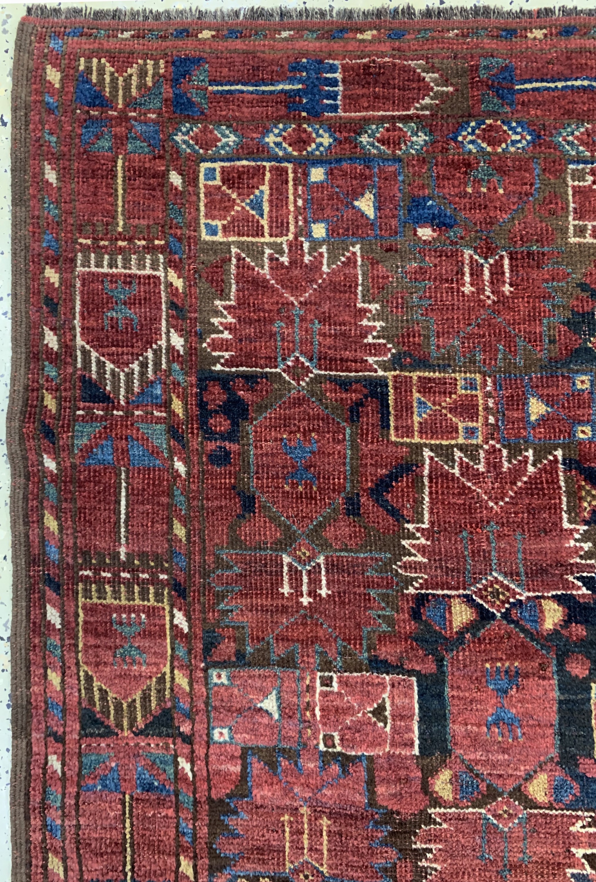 Detail a: Antiker Beschir, Turkmenistan, 19.Jhd, Wolle auf Wolle, ca. 157 x 90 cm, EHZ: 3
