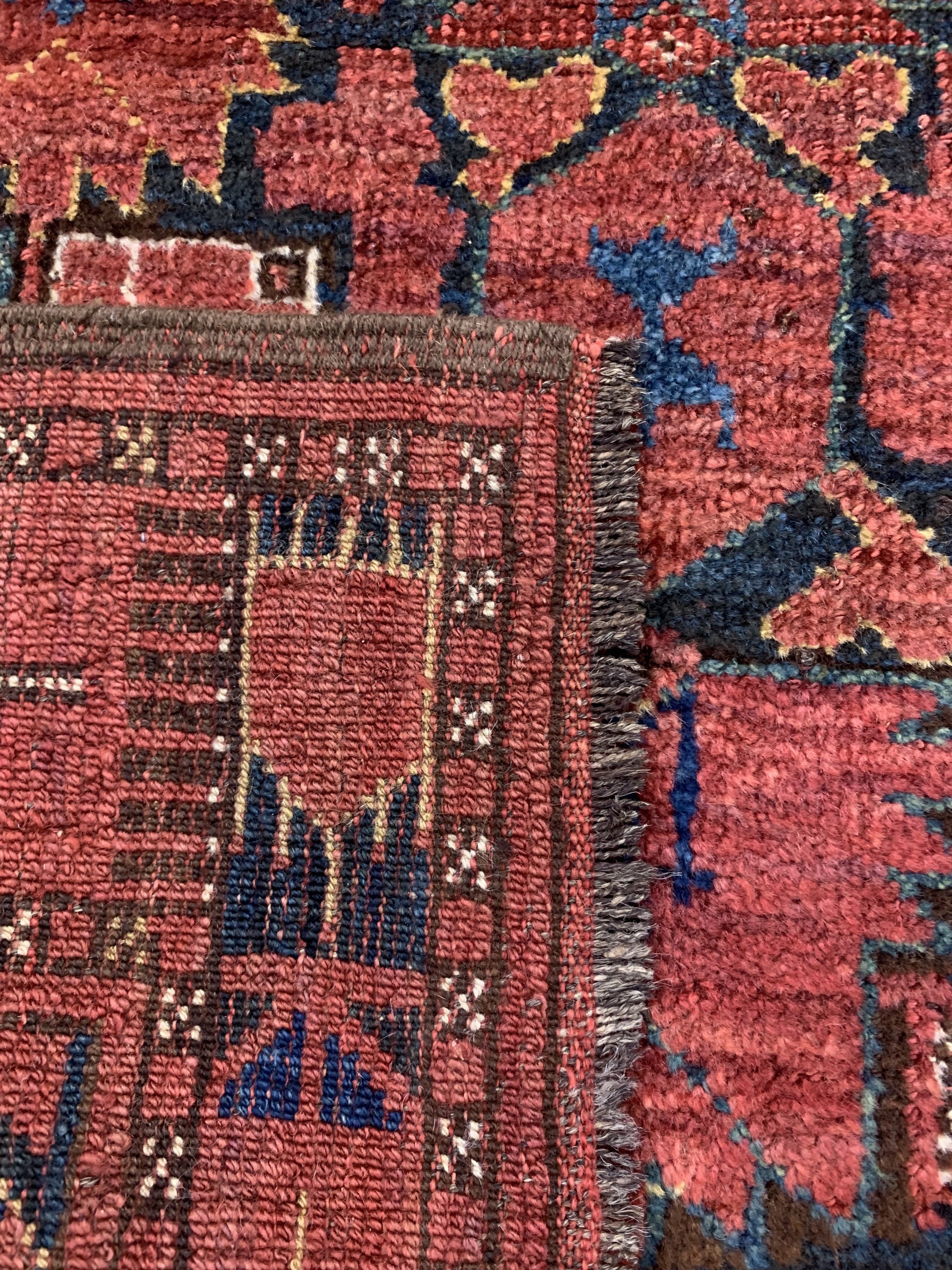 Detail f: Antiker Beschir, Turkmenistan, 19.Jhd, Wolle auf Wolle, ca. 157 x 90 cm, EHZ: 3