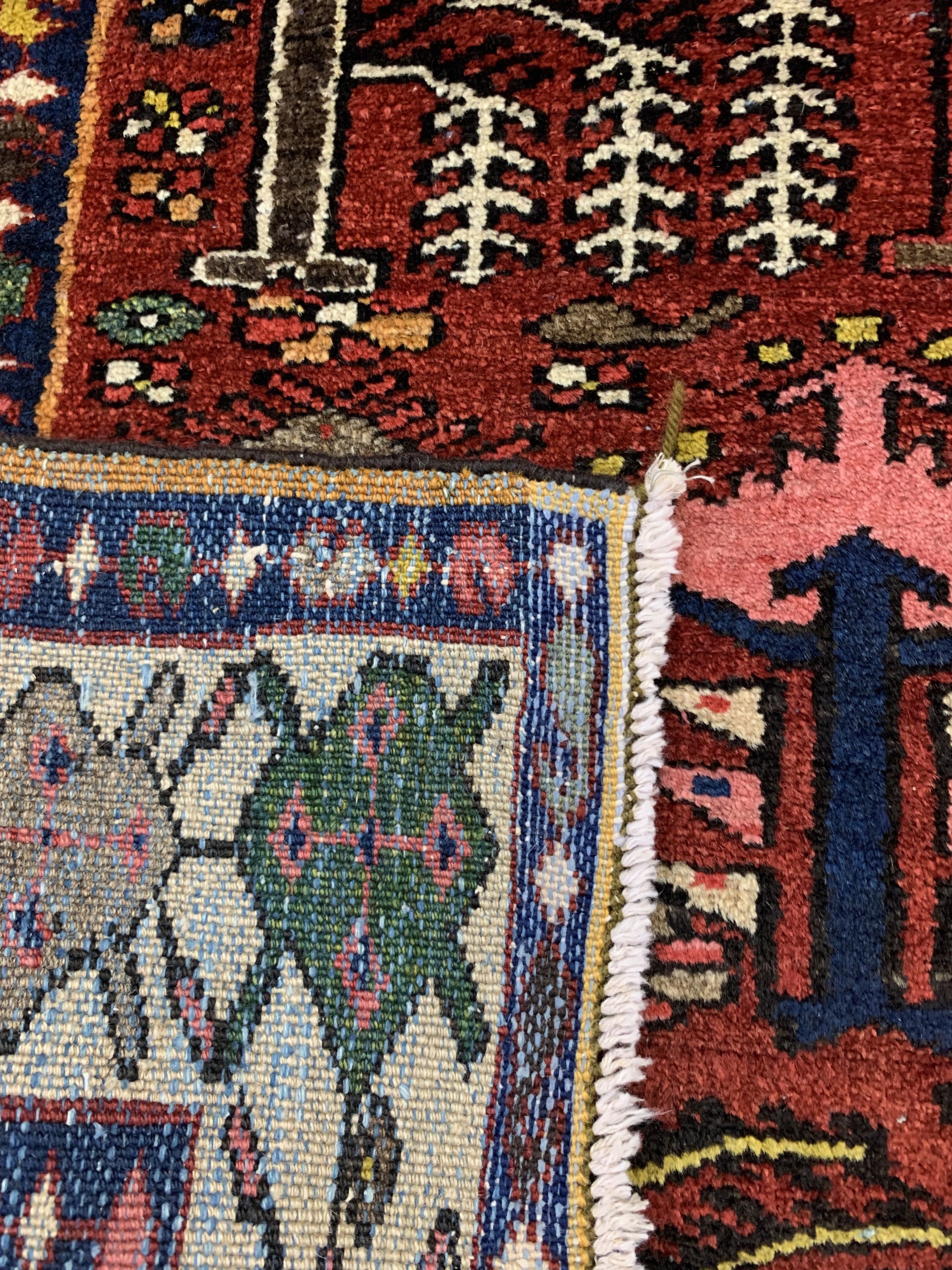 Detail f: Bachtiar"Baumteppich", Persien, Anfang 20.Jhd, Wolle auf Baumwolle, ca. 212 x 138 cm,EHZ: 2