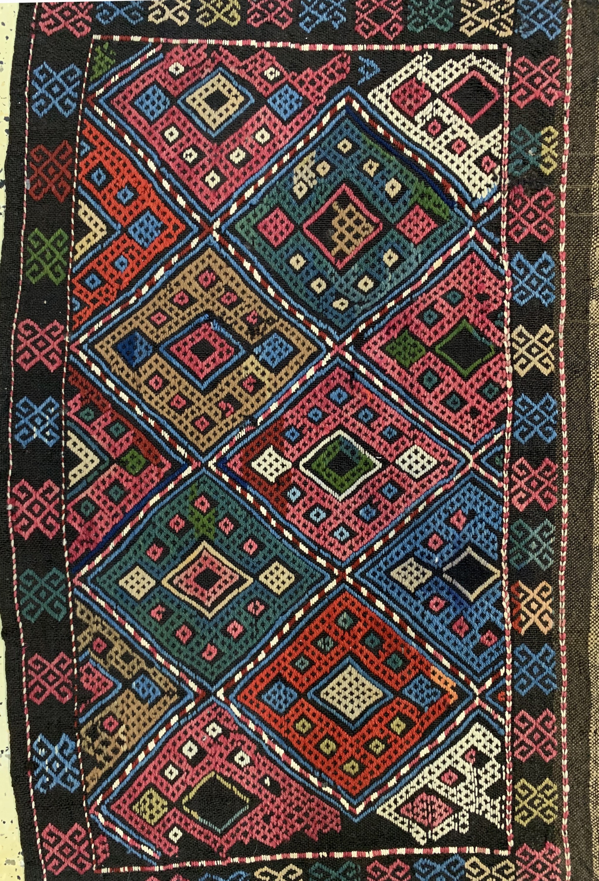 Detail a: Mafraschteil antik, Kaukasus, um 1900, Wolle auf Wolle, ca. 160 x 100 cm, EHZ: 2