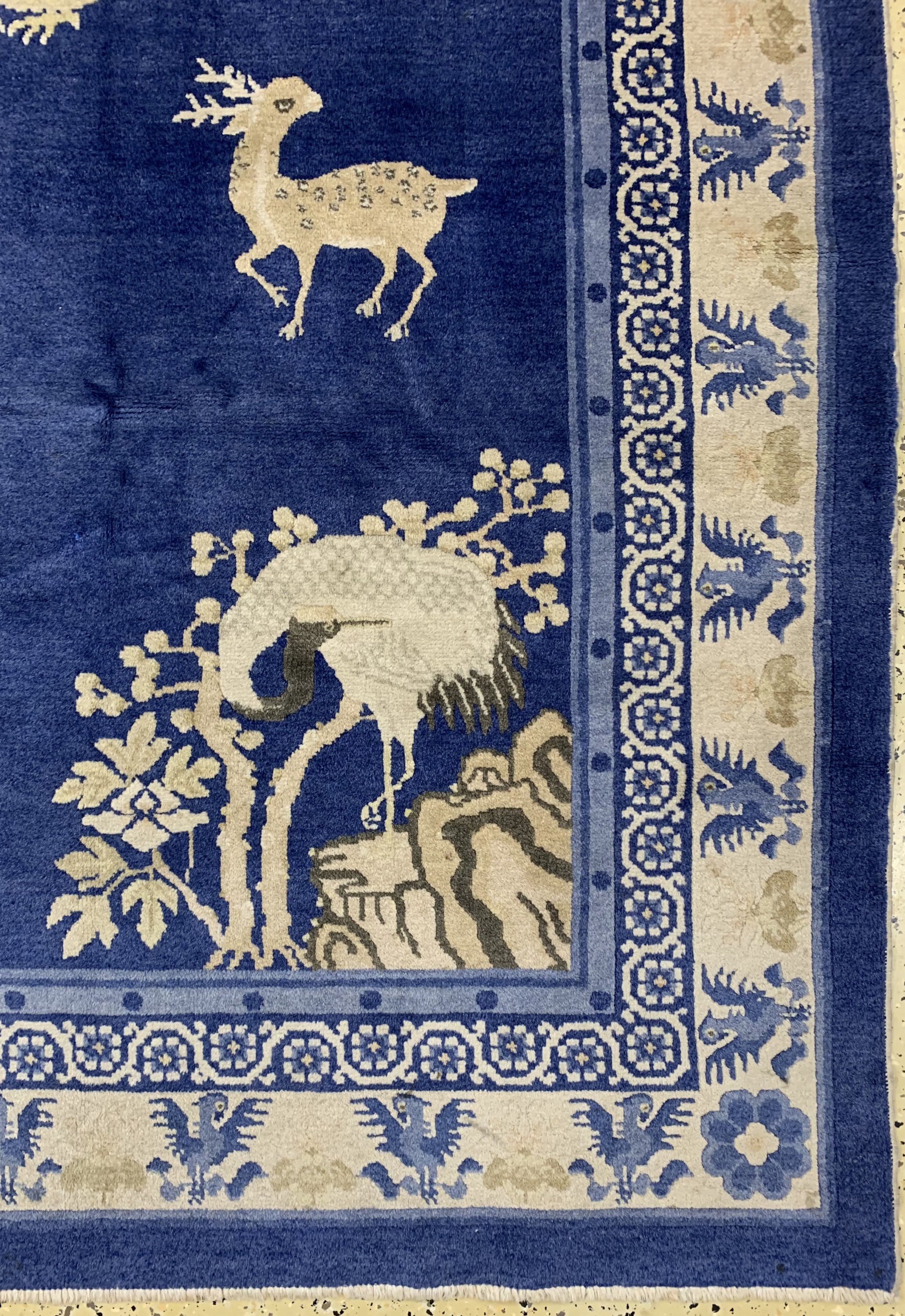 Detail a: Antiker Peking, China, 19.Jhd, Wolle auf Baumwolle, ca. 265 x 177 cm, EHZ: 2