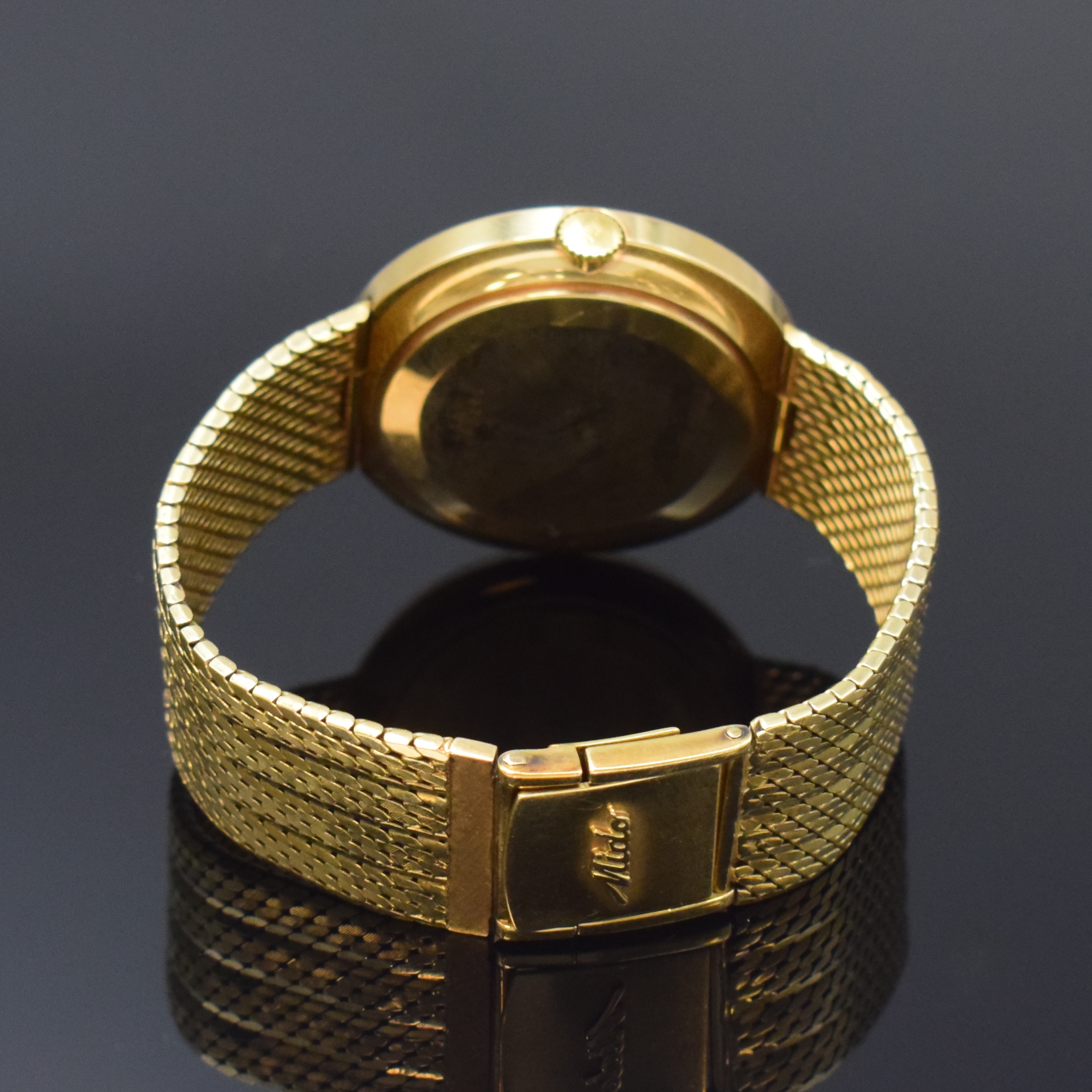 Detail b: MIDO seltene Chronometer-Armbanduhr Ocean Star powerwind in GG 585/000 Referenz 5067, Automatik, Schweiz um 1965, Monocoque-Geh. inkl. orig. ...