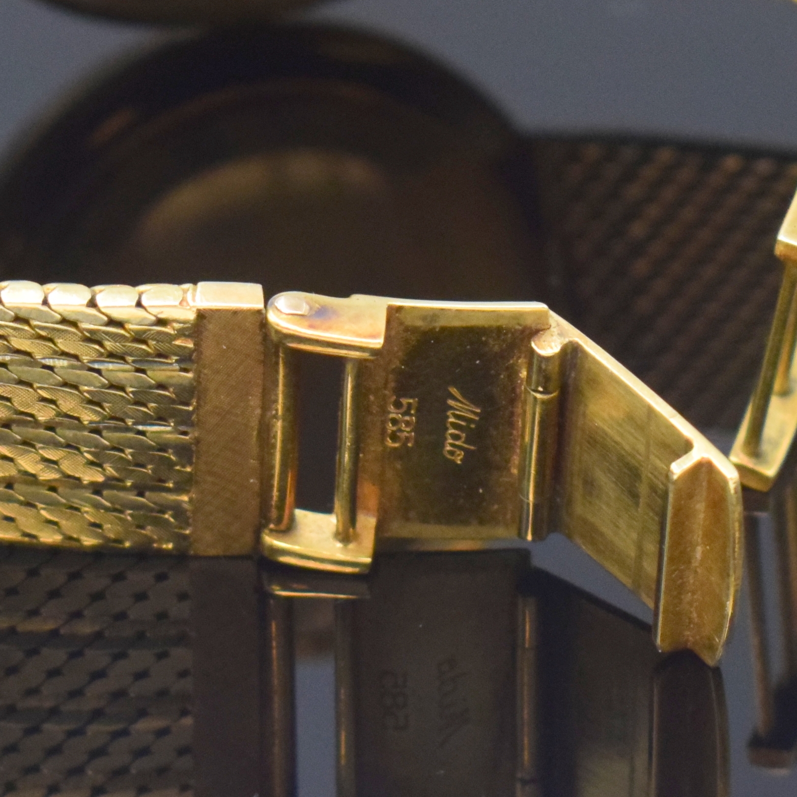Detail c: MIDO seltene Chronometer-Armbanduhr Ocean Star powerwind in GG 585/000 Referenz 5067, Automatik, Schweiz um 1965, Monocoque-Geh. inkl. orig. ...