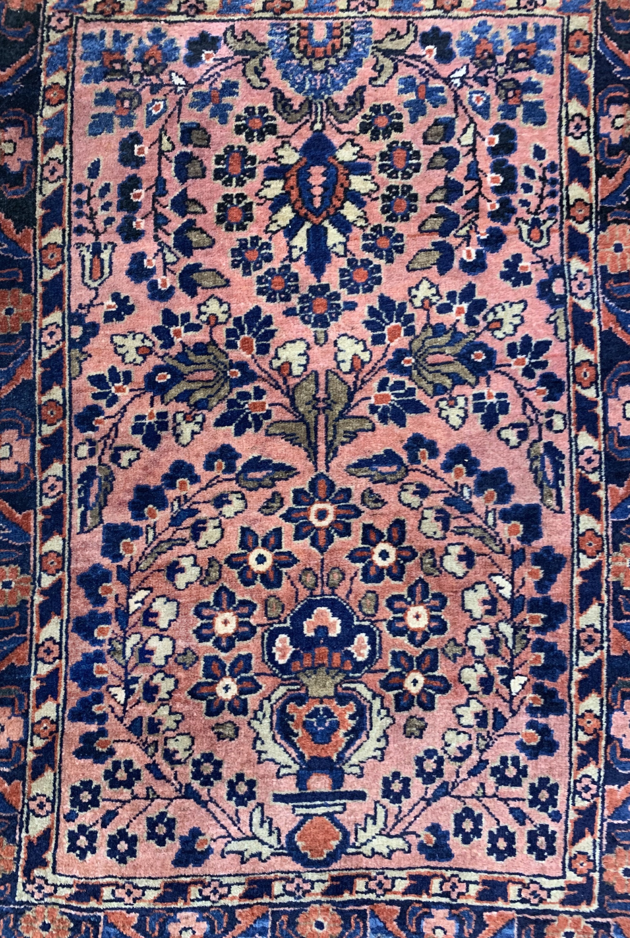 Detail d: 4 Lots Sarogh US-Re Import, Persien, um 1930, Wolle auf Baumwolle, ca. 120 x 63 cm, & ca.80 x 50cm, EHZ: 2-3