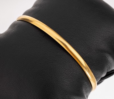 Image 18 kt gold bangle , YG 750/000, unpretentious, diam. approx. 6.3 cm, approx. 16.4 g