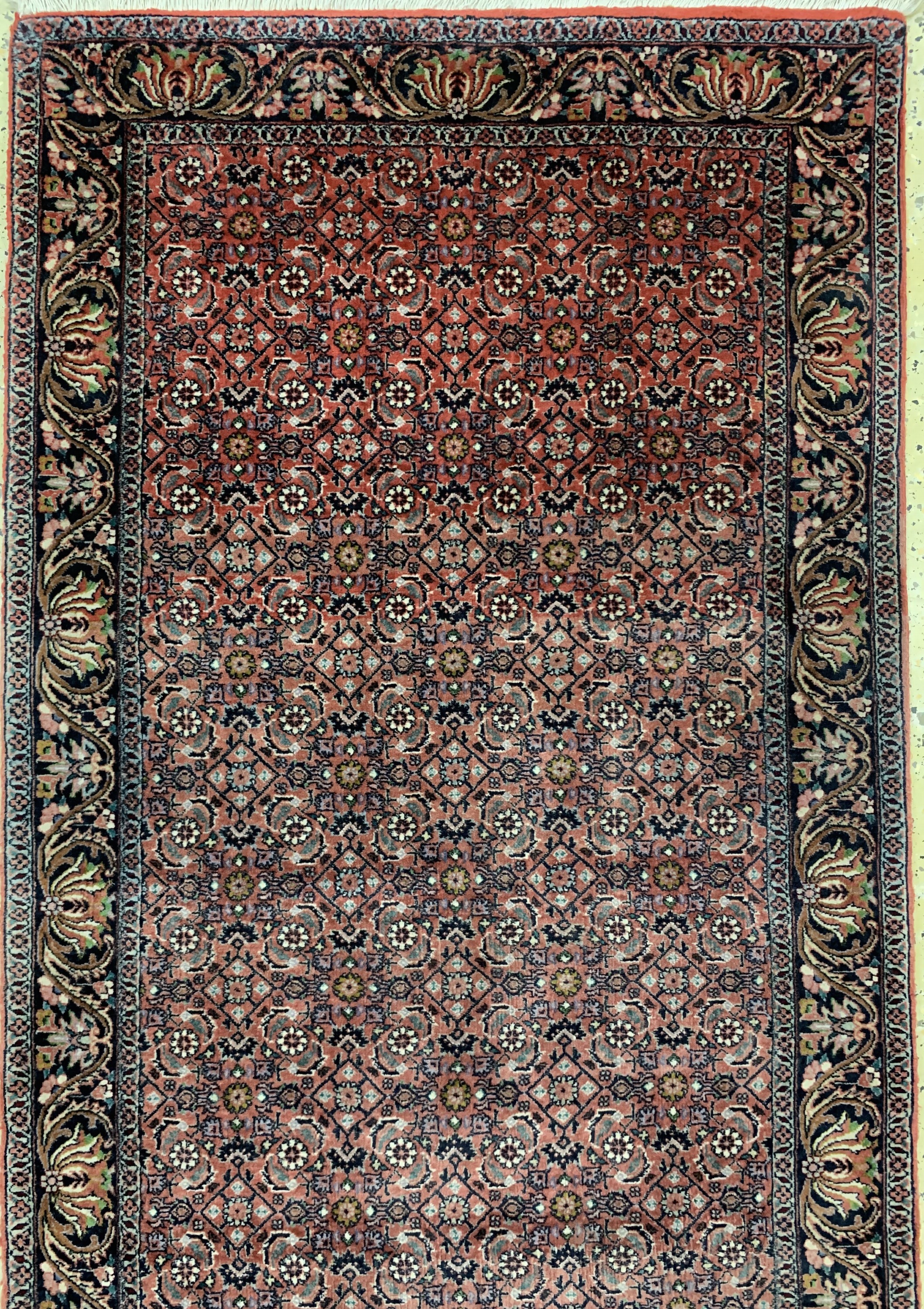 Detail a: Bidjar Kork, Persien, Ende 20.Jhd, Korkwolle auf Baumwolle, ca. 295 x 87 cm, EHZ:2(verblaßt).