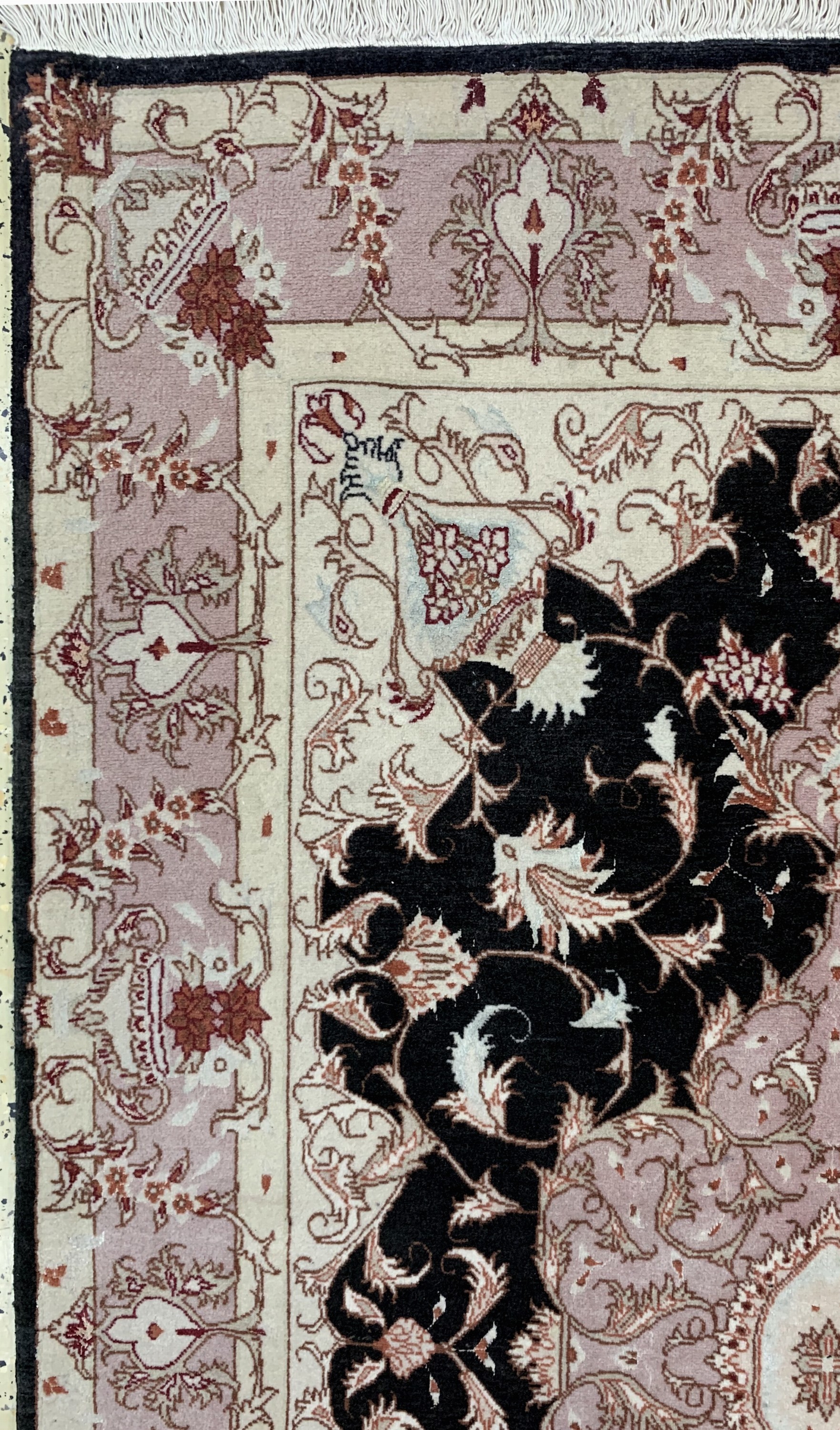 Detail c: Täbriz fein(50 Raj), Persien, Ende 20 Jhd, Korkwolle mit Seide, ca. 155 x 101 cm, ca. 500.000 Kn/qm, EHZ: 2