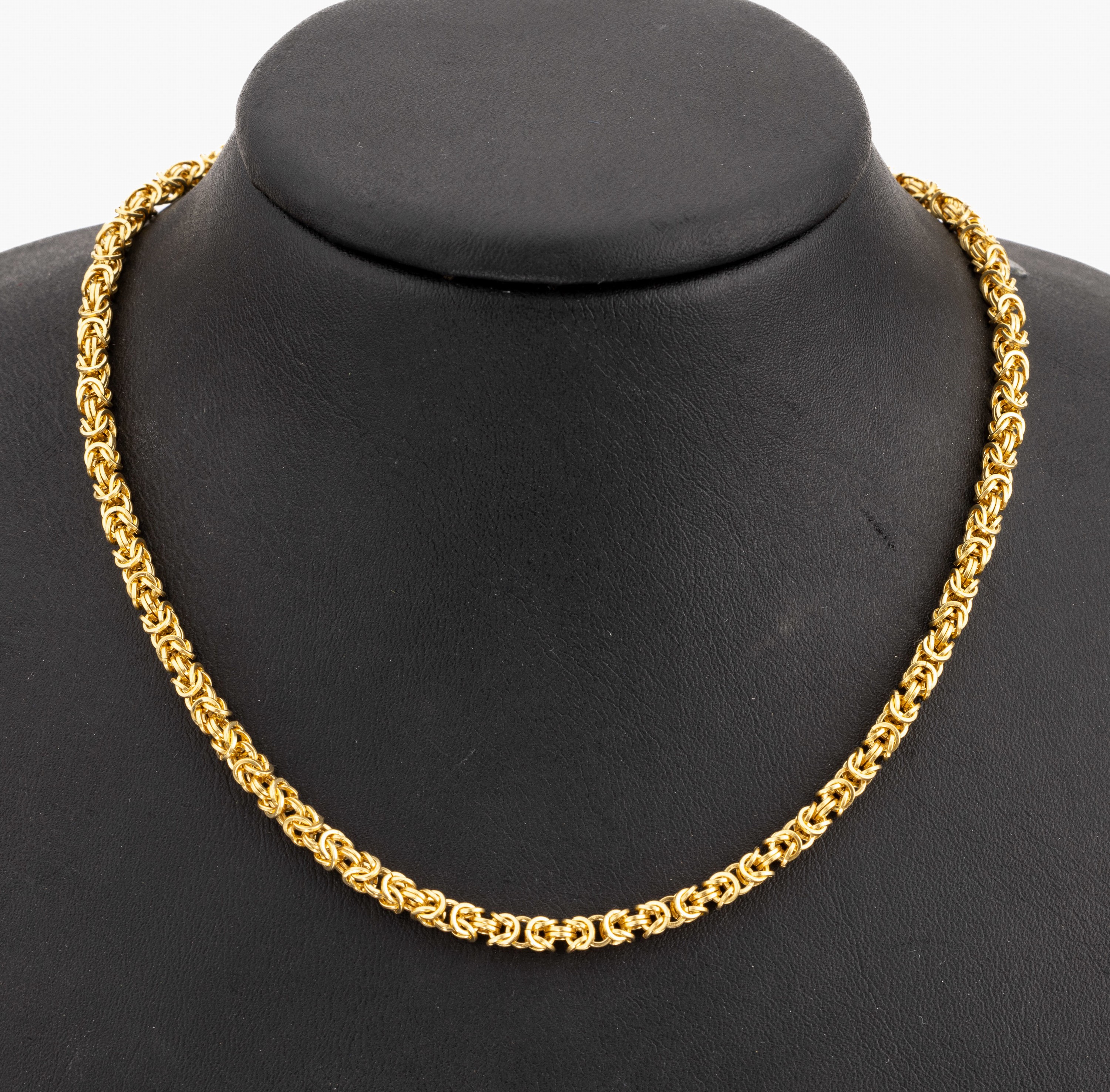 14 kt Gold Königskette, GG 585/000 gepr., ca. 51.1 g, L. ca. 88 cm, endlos