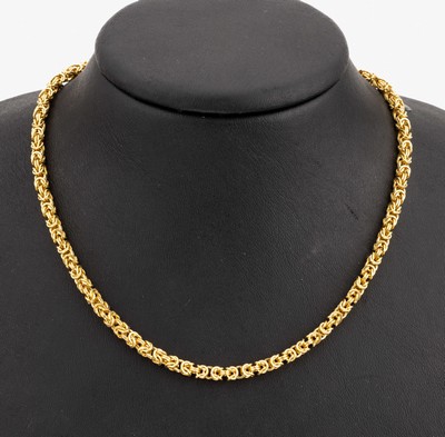 Image 14 kt gold royal chain, YG 585/000 tested, approx. 51.1 g, l. approx. 88 cm, endless