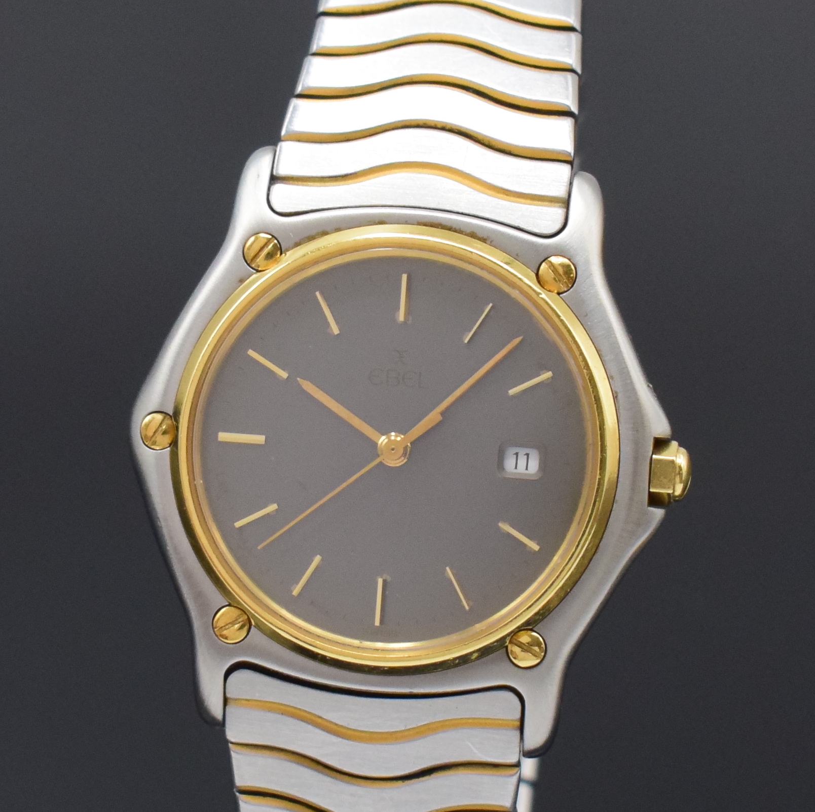 Detail a: EBEL Mediumarmbanduhr Sport Classic Referenz 183909, Schweiz um 1995, Edelstahl/Gold kombiniert inkl. Wellengliederband m. Faltschl., quarz, ...