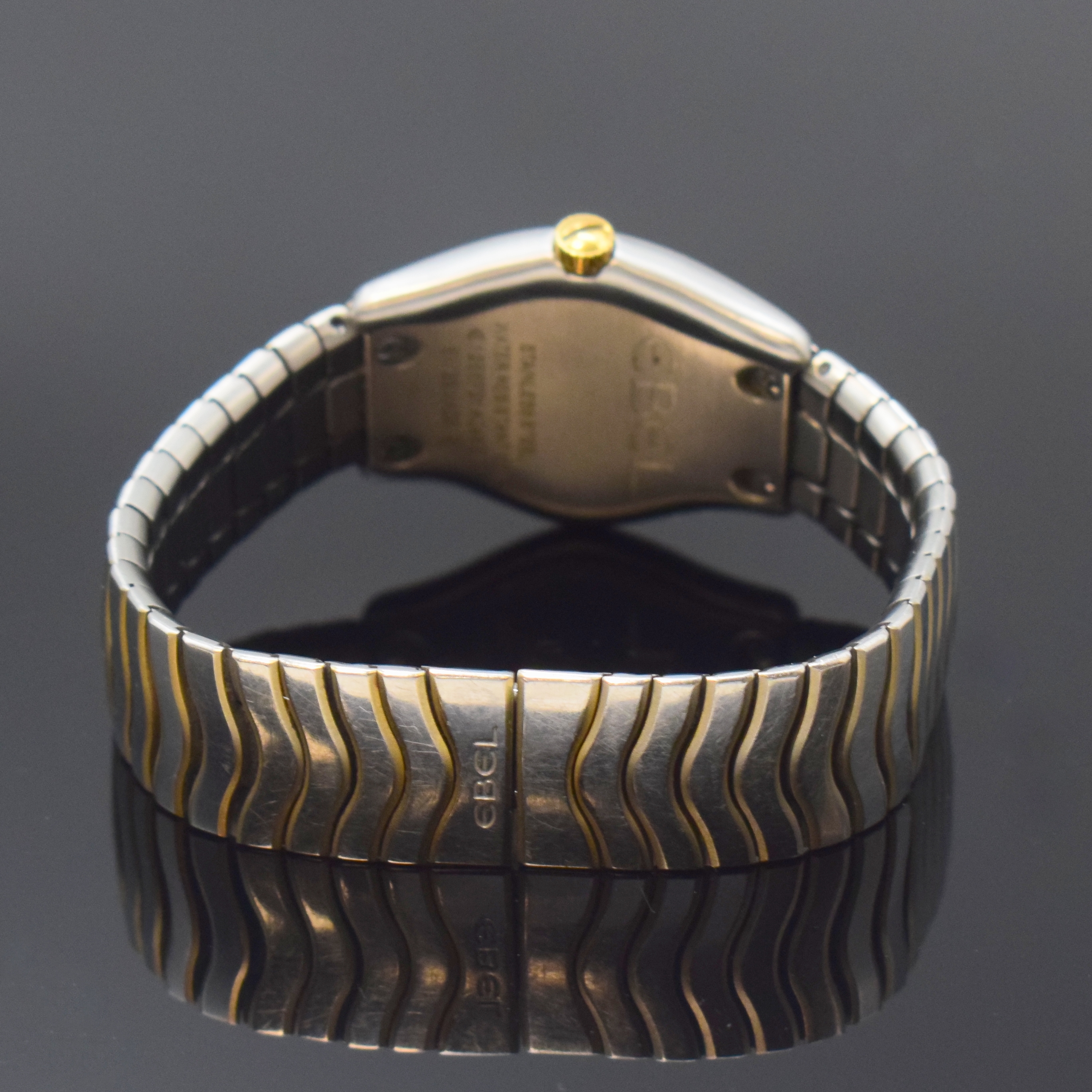 Detail b: EBEL Sport Lady Damenarmbanduhr Referenz 1256F21, Schweiz um 2012, quarz, Edelstahl/Gold kombiniert inkl. Gliederband m. dopp. Faltschl., ...