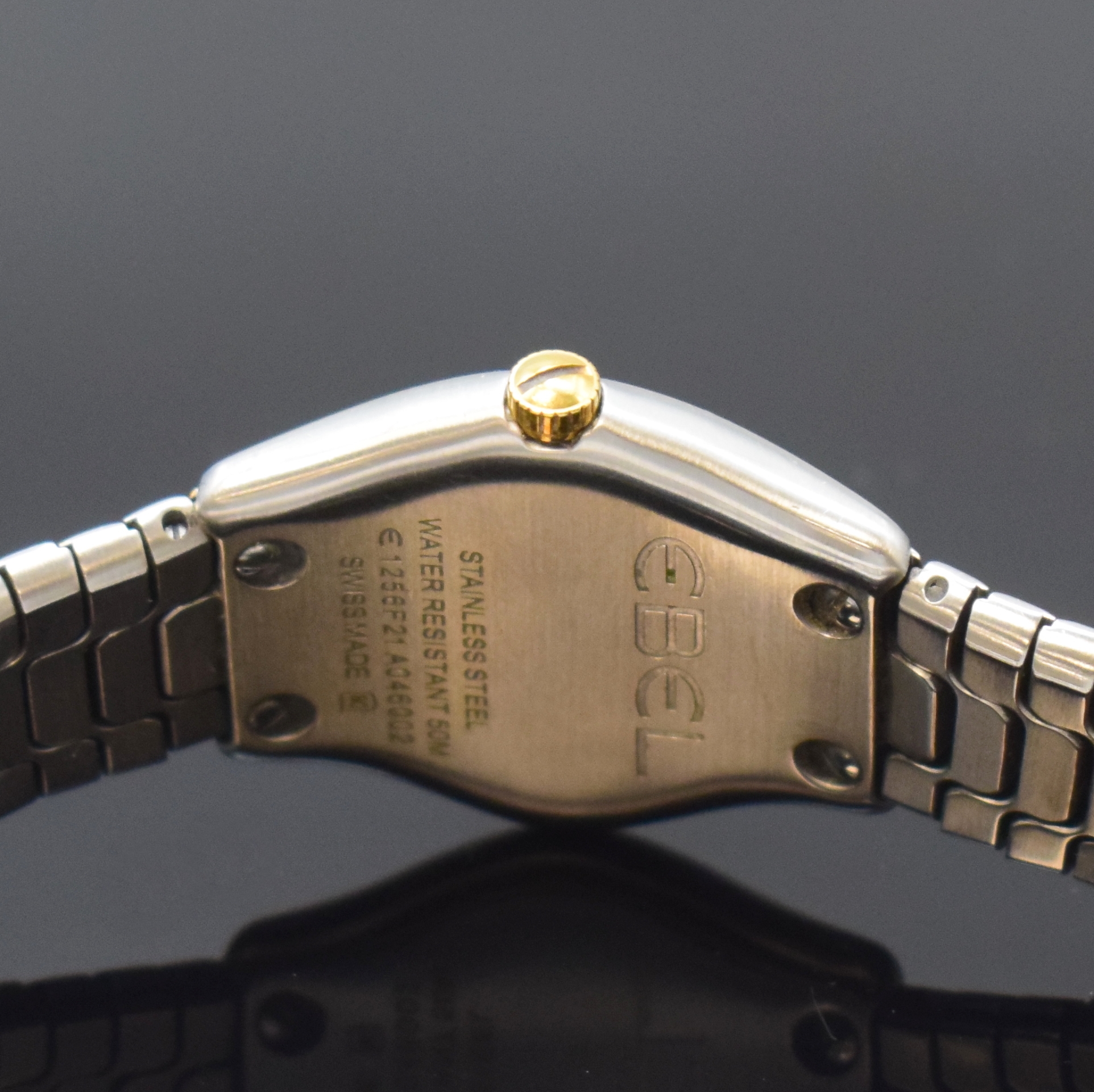 Detail d: EBEL Sport Lady Damenarmbanduhr Referenz 1256F21, Schweiz um 2012, quarz, Edelstahl/Gold kombiniert inkl. Gliederband m. dopp. Faltschl., ...