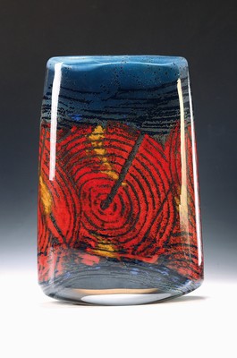 Image Große Vase, wohl Tschechien, 1990er Jahre, unleserlich sign. und num. 3.5.47, ...