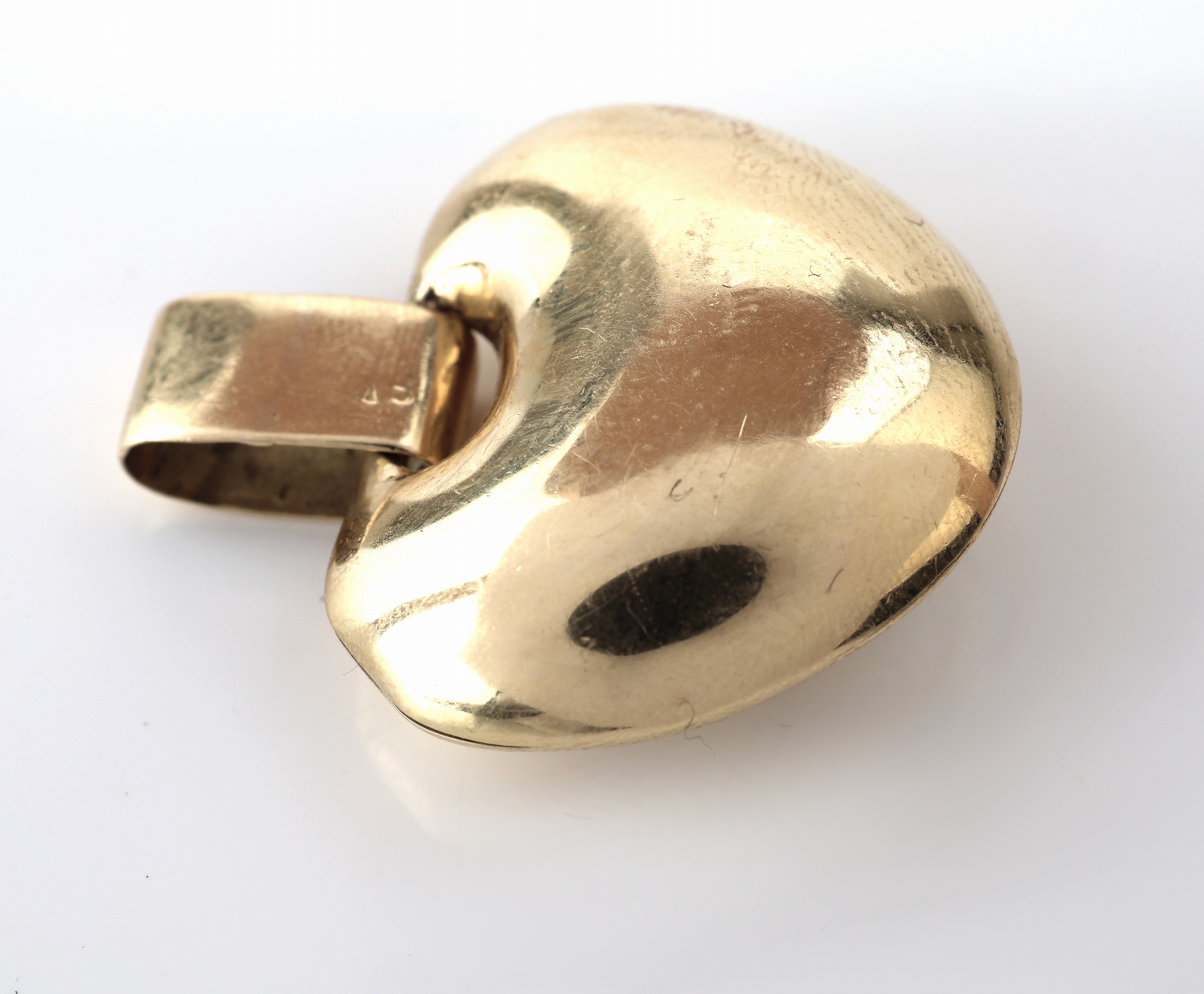 Detail b: 18 kt Gold Herz-Brillant Anhänger, GG 750/000, 13 Brillanten zus. ca. 0.15 ct Weiss/si, total ca. 7.2 g, ca. 2.5 x 3 cm