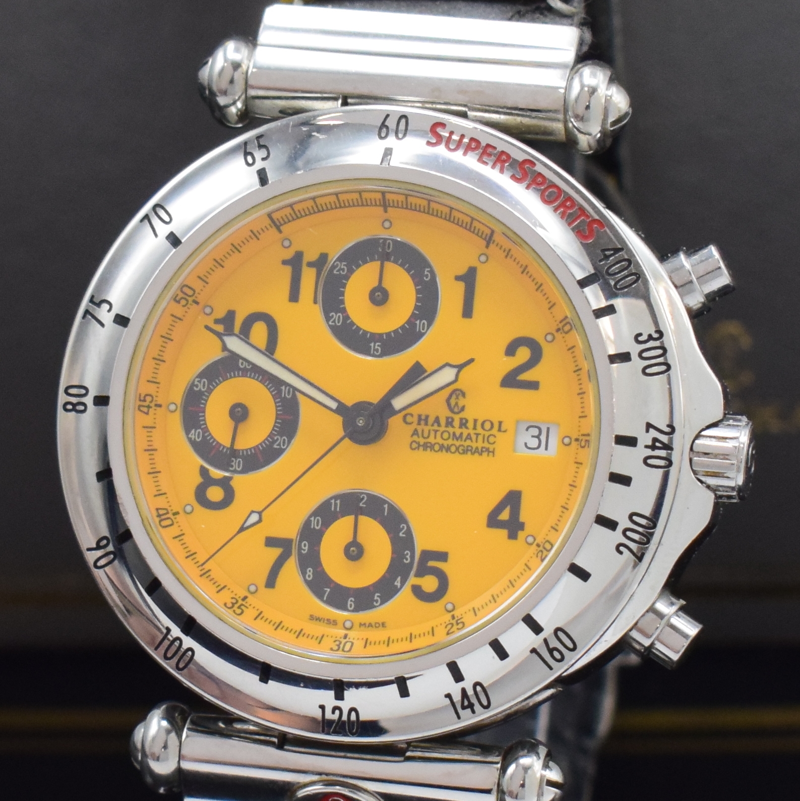Detail a: PHILIPPE CHARRIOL Armbandchronograph in Stahl, Schweiz um 2000, Automatik, Geh. m. bewegl. Anstößen, Boden aufgedr., pol. Lünette m. ...