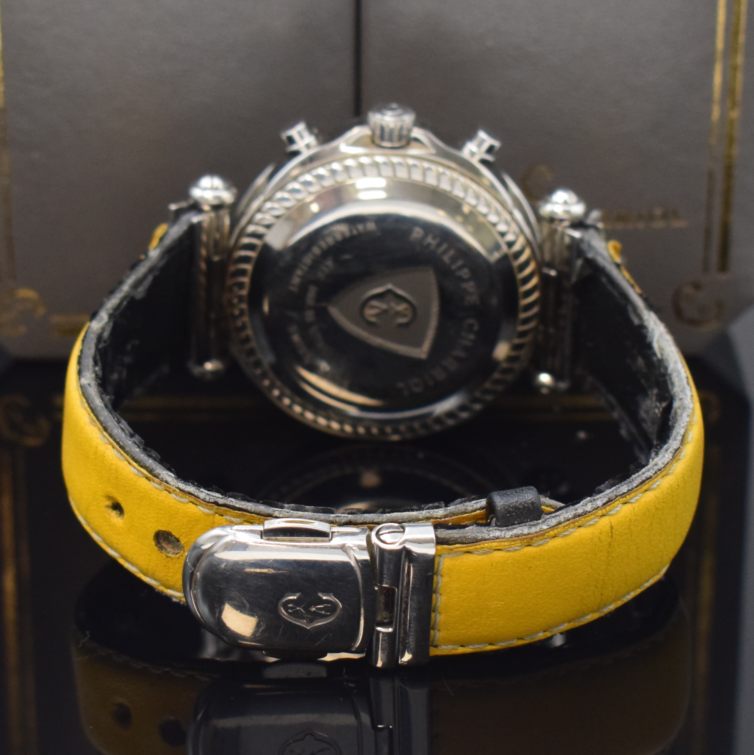 Detail b: PHILIPPE CHARRIOL Armbandchronograph in Stahl, Schweiz um 2000, Automatik, Geh. m. bewegl. Anstößen, Boden aufgedr., pol. Lünette m. ...