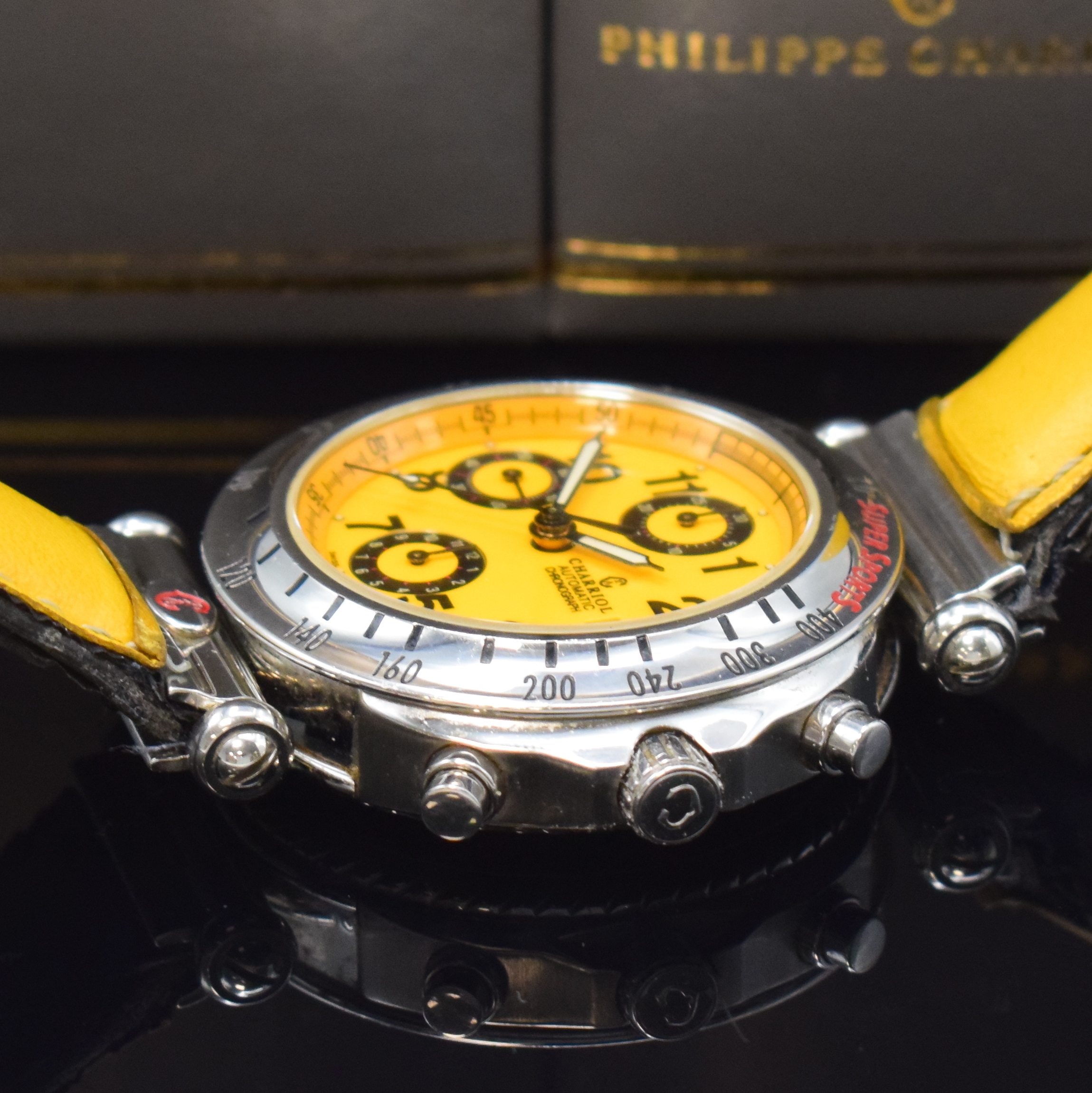Detail c: PHILIPPE CHARRIOL Armbandchronograph in Stahl, Schweiz um 2000, Automatik, Geh. m. bewegl. Anstößen, Boden aufgedr., pol. Lünette m. ...