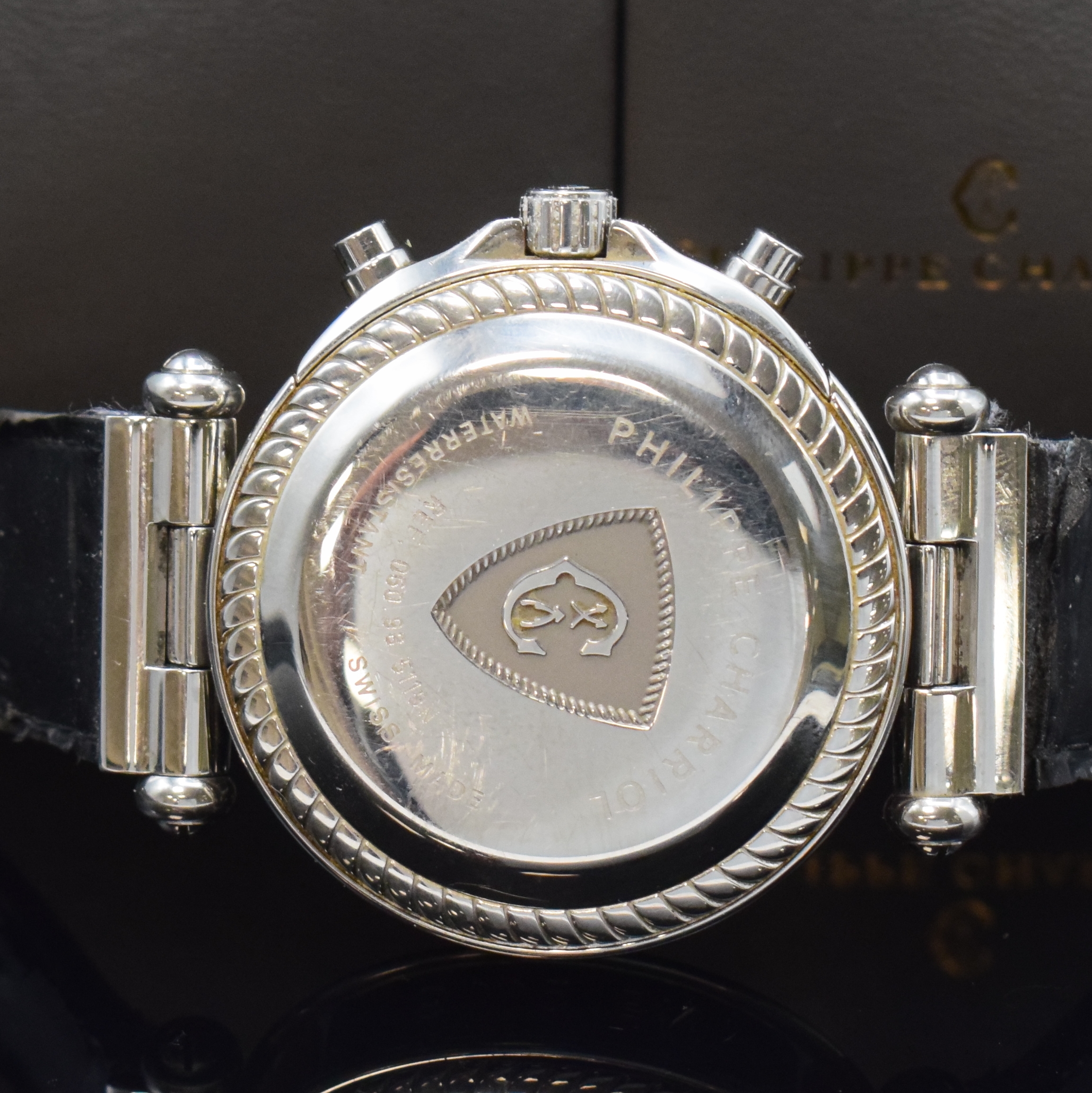 Detail d: PHILIPPE CHARRIOL Armbandchronograph in Stahl, Schweiz um 2000, Automatik, Geh. m. bewegl. Anstößen, Boden aufgedr., pol. Lünette m. ...