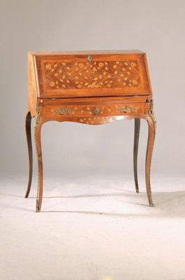 Image Ladies' secretary, probably Netherlands, 19th century, walnut veneer, lavishly ...