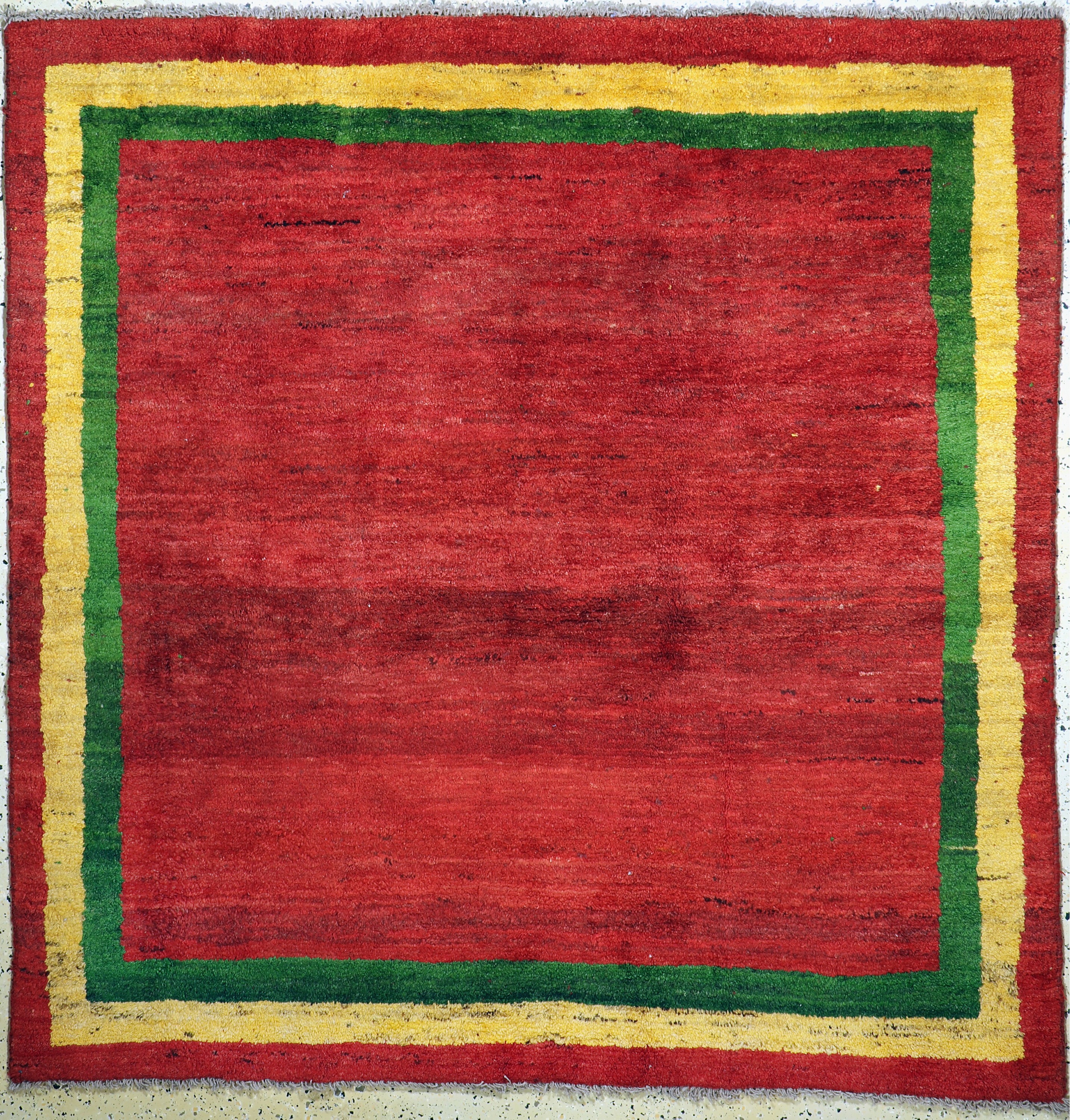 Gabbeh alt, Persien, ca. 50 Jahre, Wolle auf Wolle, ca. 207 x 204 cm, EHZ: 1-2