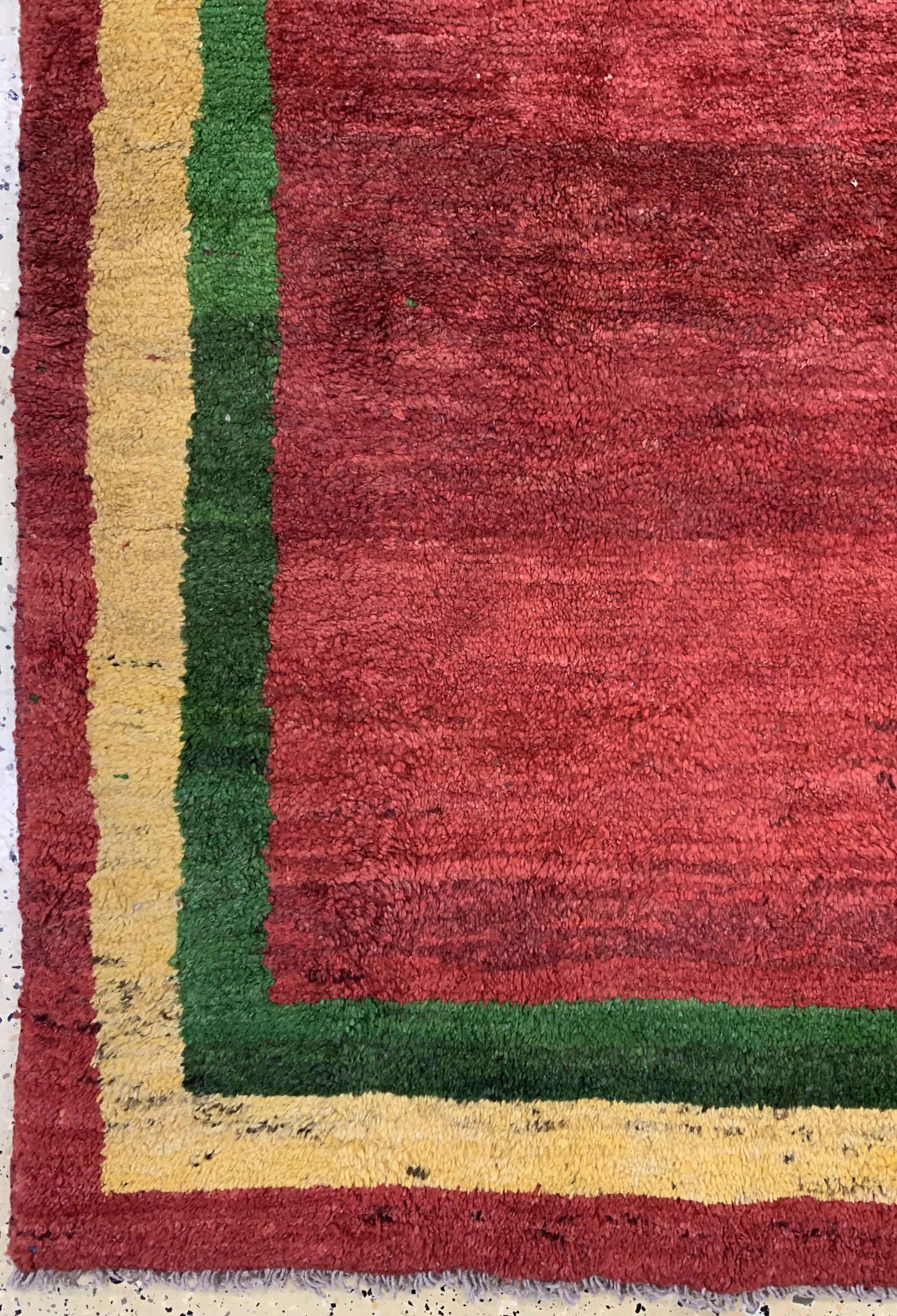 Detail b: Gabbeh alt, Persien, ca. 50 Jahre, Wolle auf Wolle, ca. 207 x 204 cm, EHZ: 1-2