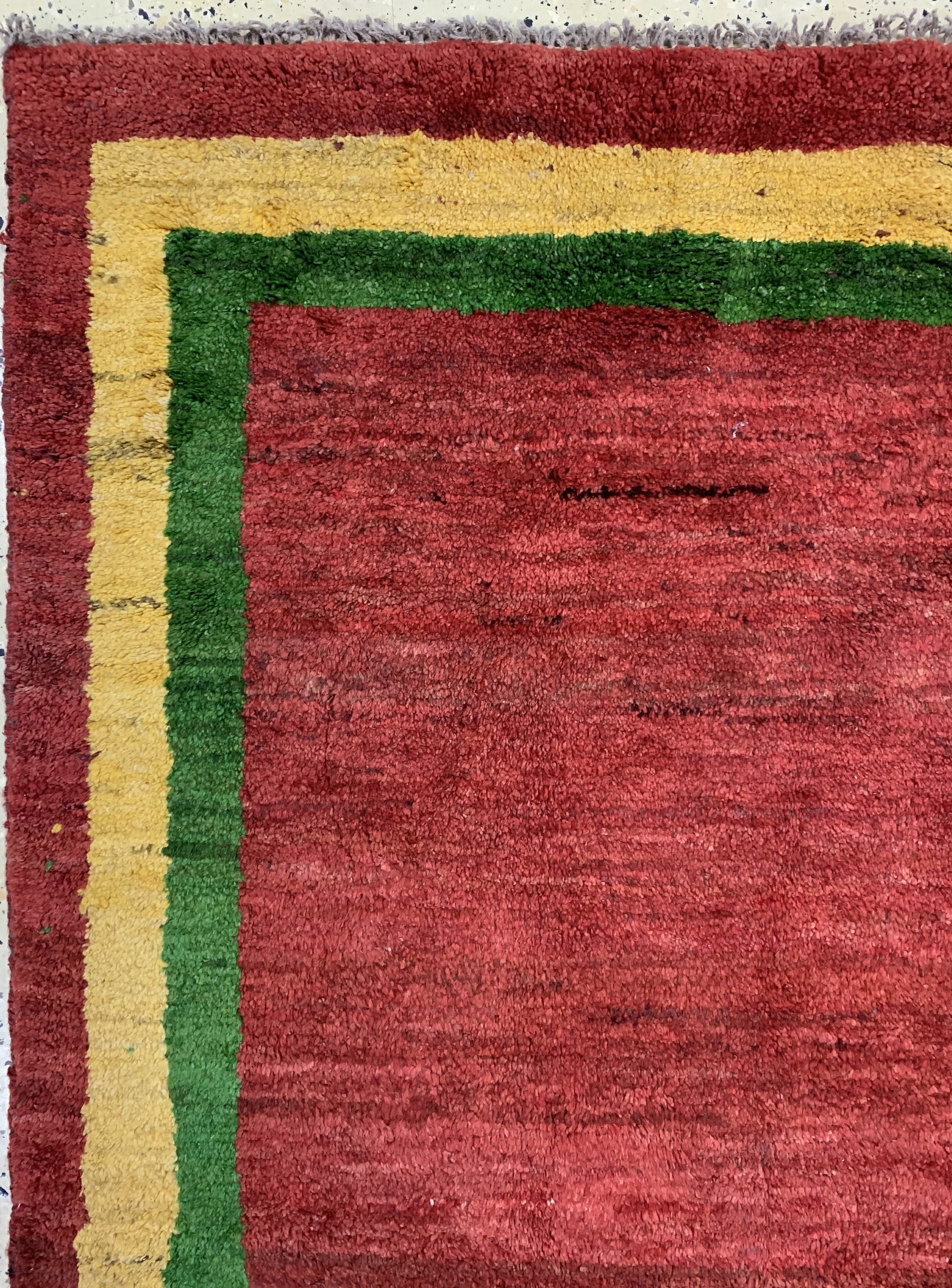 Detail c: Gabbeh alt, Persien, ca. 50 Jahre, Wolle auf Wolle, ca. 207 x 204 cm, EHZ: 1-2