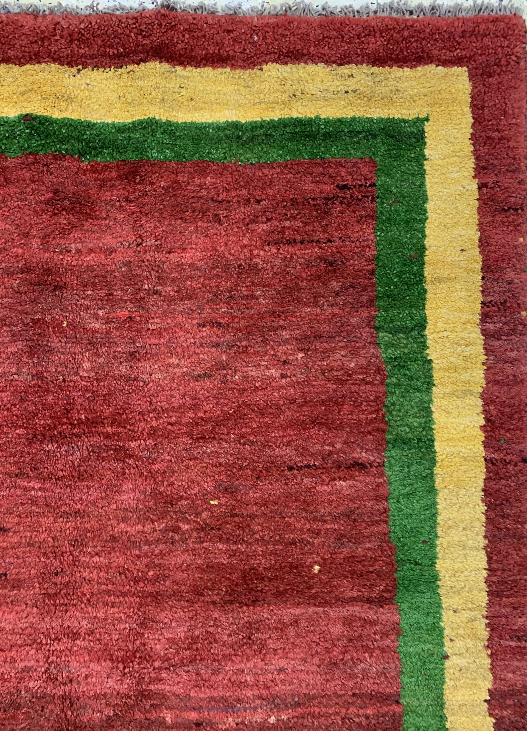 Detail d: Gabbeh alt, Persien, ca. 50 Jahre, Wolle auf Wolle, ca. 207 x 204 cm, EHZ: 1-2