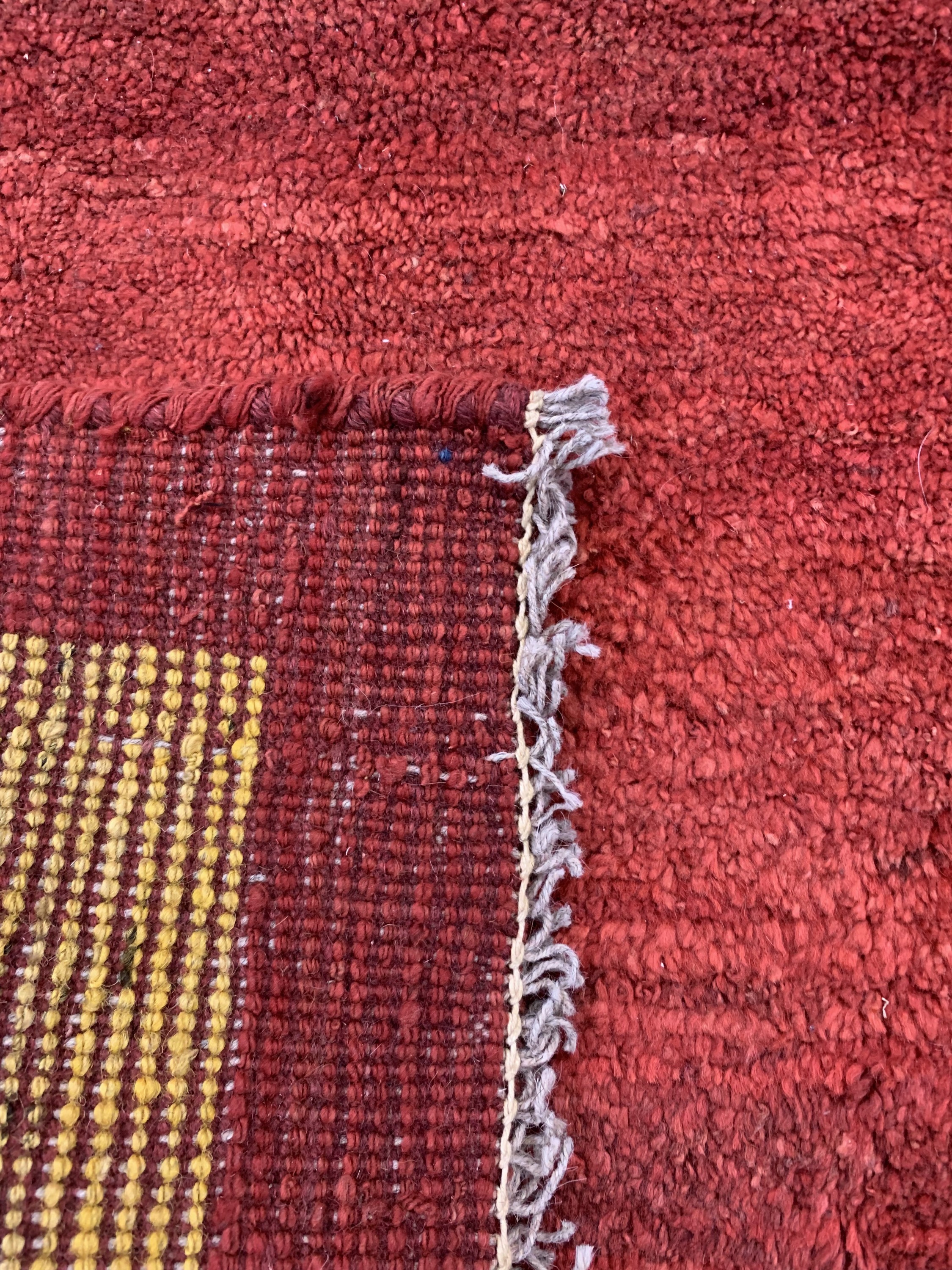 Detail f: Gabbeh alt, Persien, ca. 50 Jahre, Wolle auf Wolle, ca. 207 x 204 cm, EHZ: 1-2