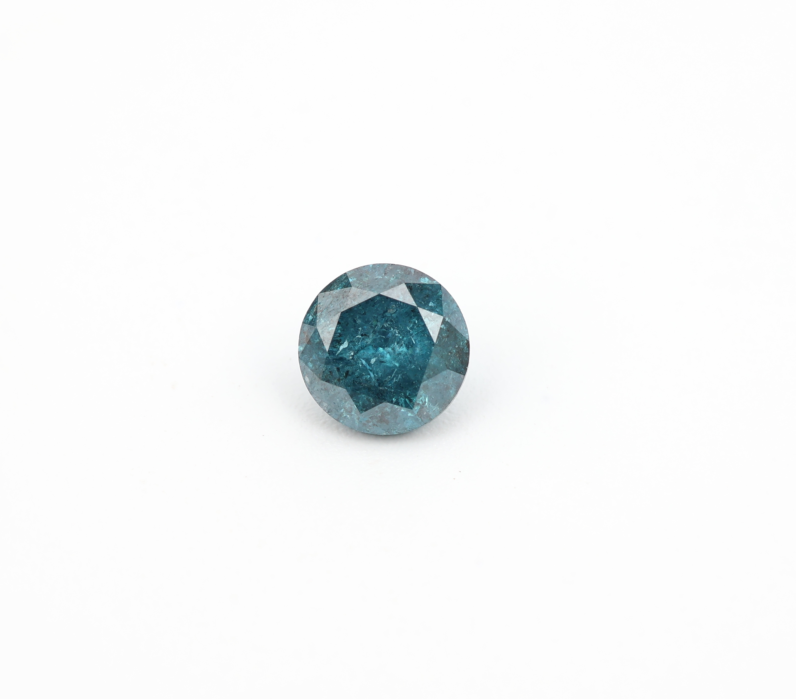 Loser Diamant ca. 0.71 ct, fancy intense Blue/p2 (beh.), ca. 5.32 x 5.35 x 3.60 mm, mitGEM-Report 10/2021
