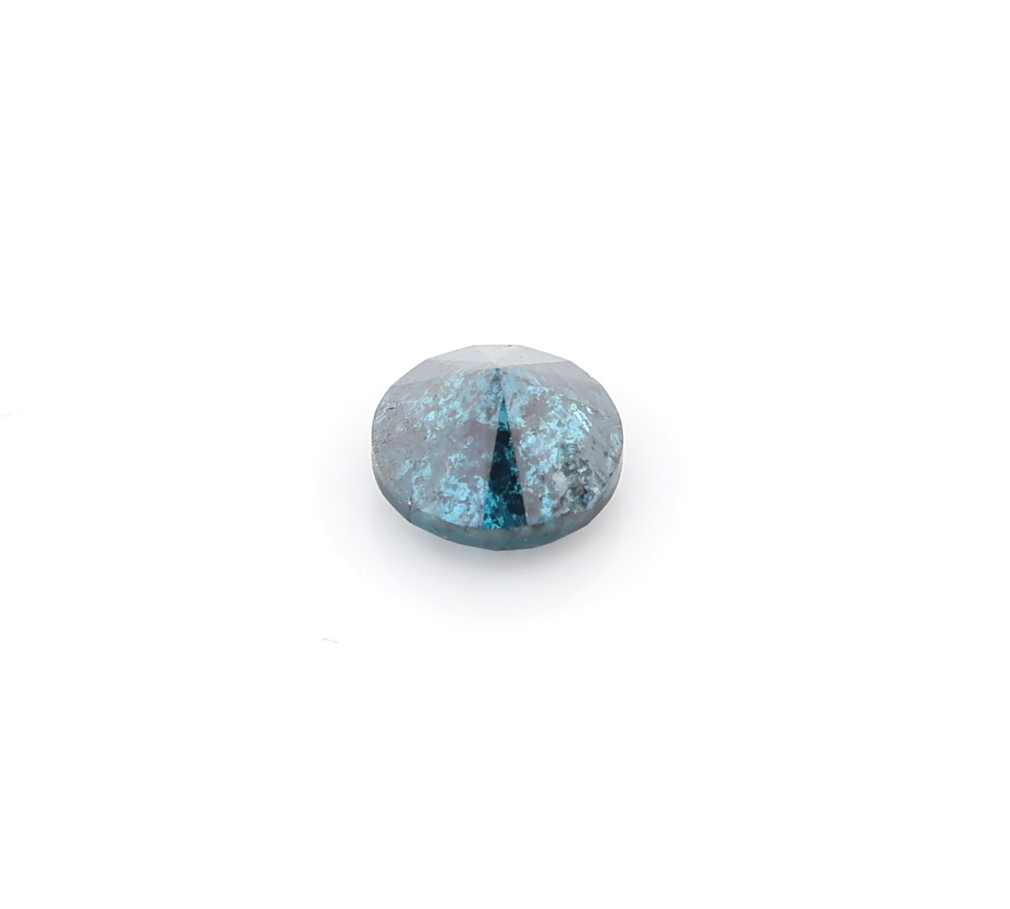 Detail a: Loser Diamant ca. 0.69 ct, fancy intense Blue/p1 (beh.), ca. 5.20 x 5.22 x 3.54 mm, mitGEM-Report 10/2021